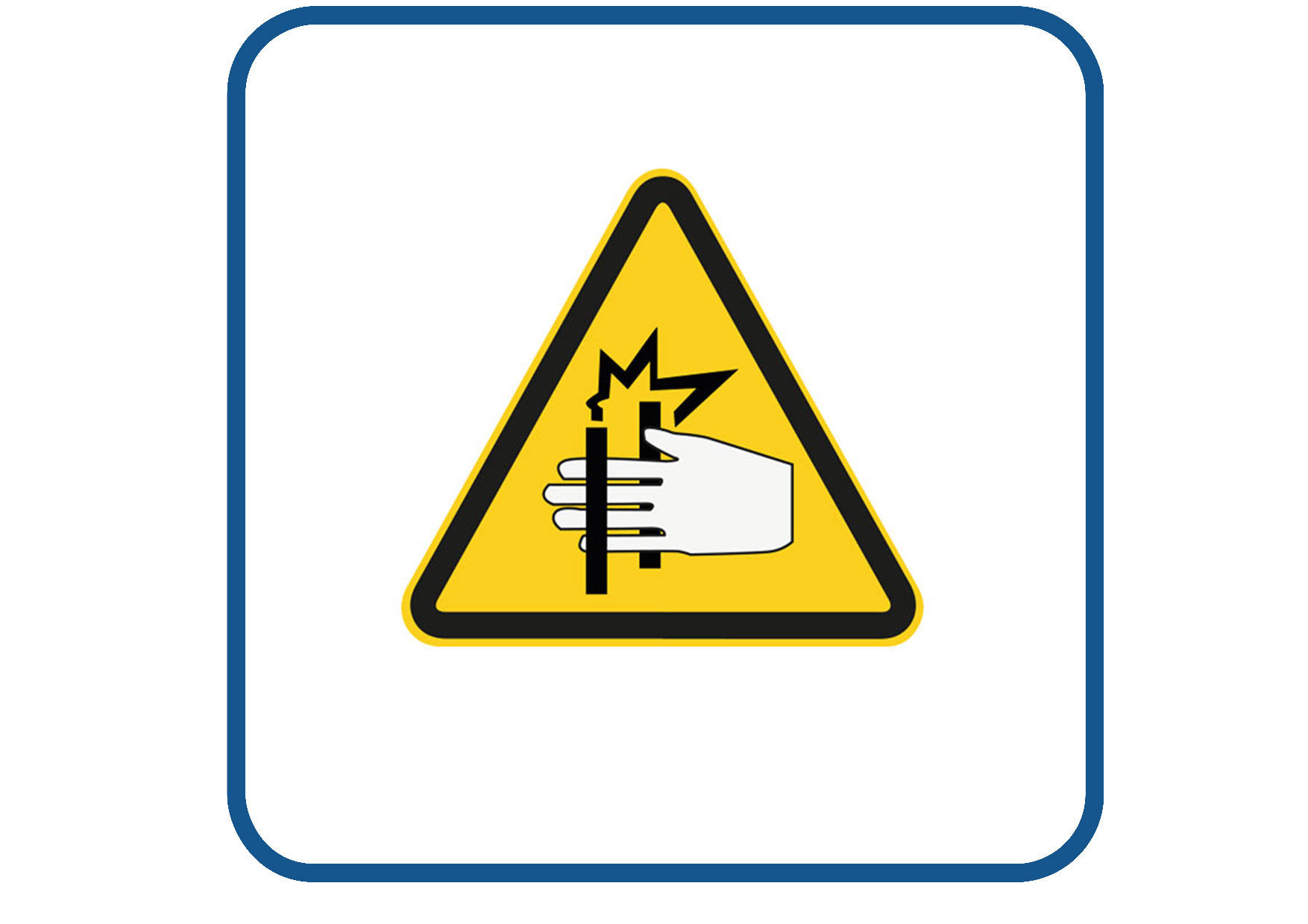 Knel gevaar sticker