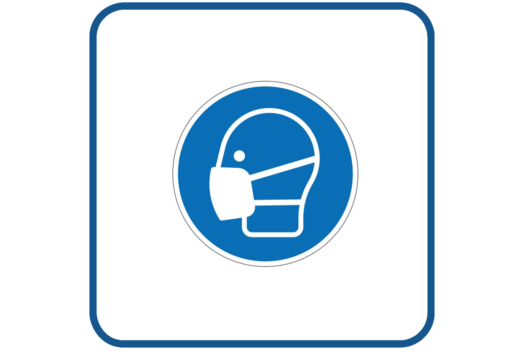 Mondmasker sticker