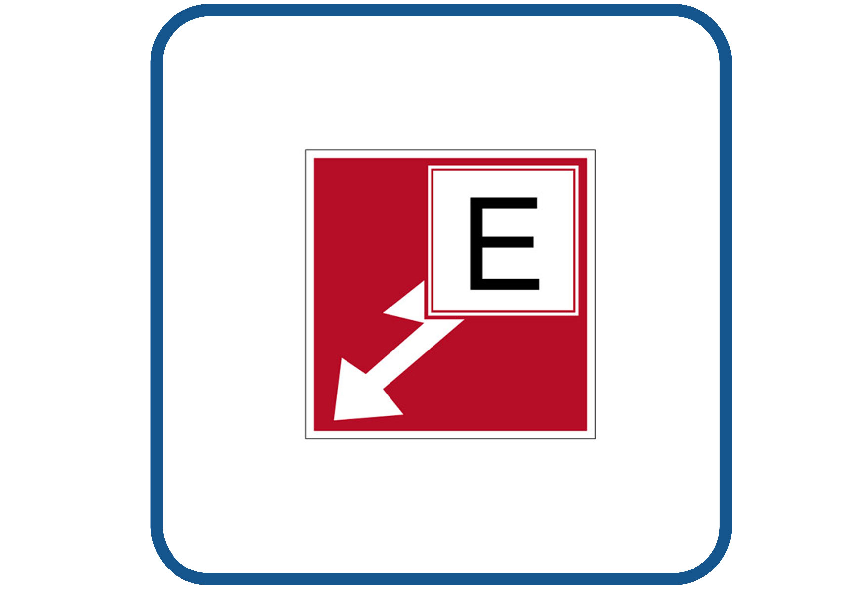 Brandklasse E sticker
