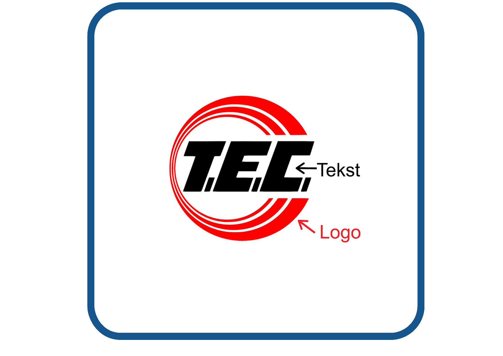 Tec rond caravan en camper sticker