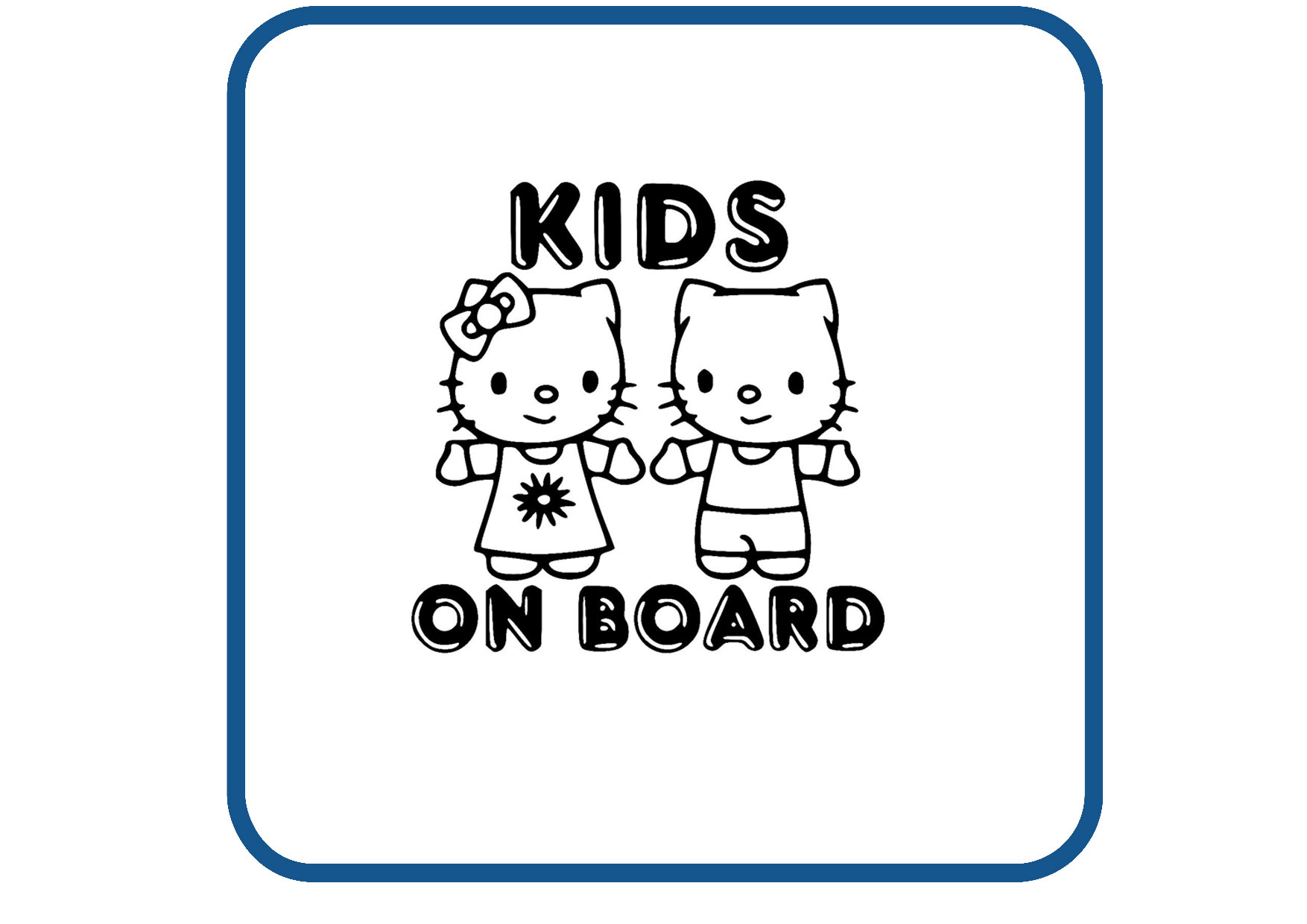 Kids on board sticker