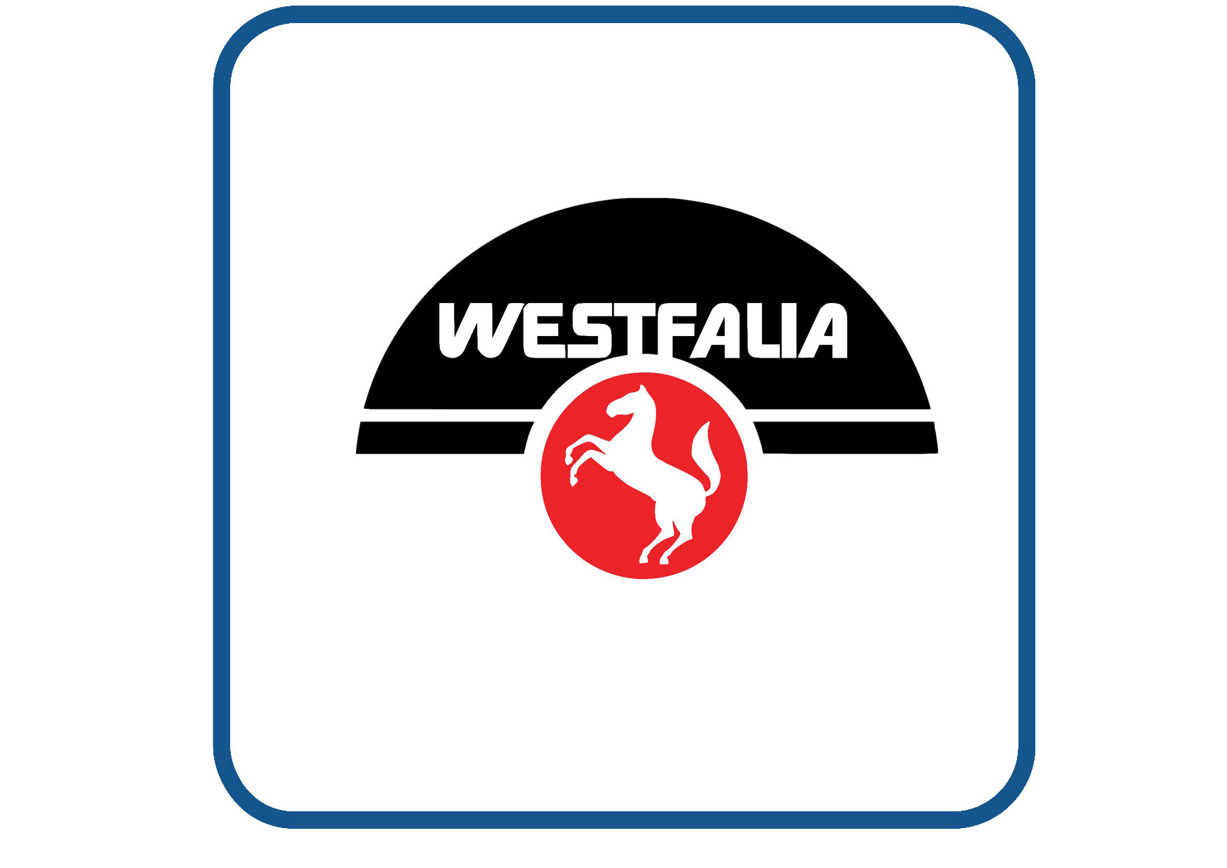 Westfalia paard caravan en camper sticker