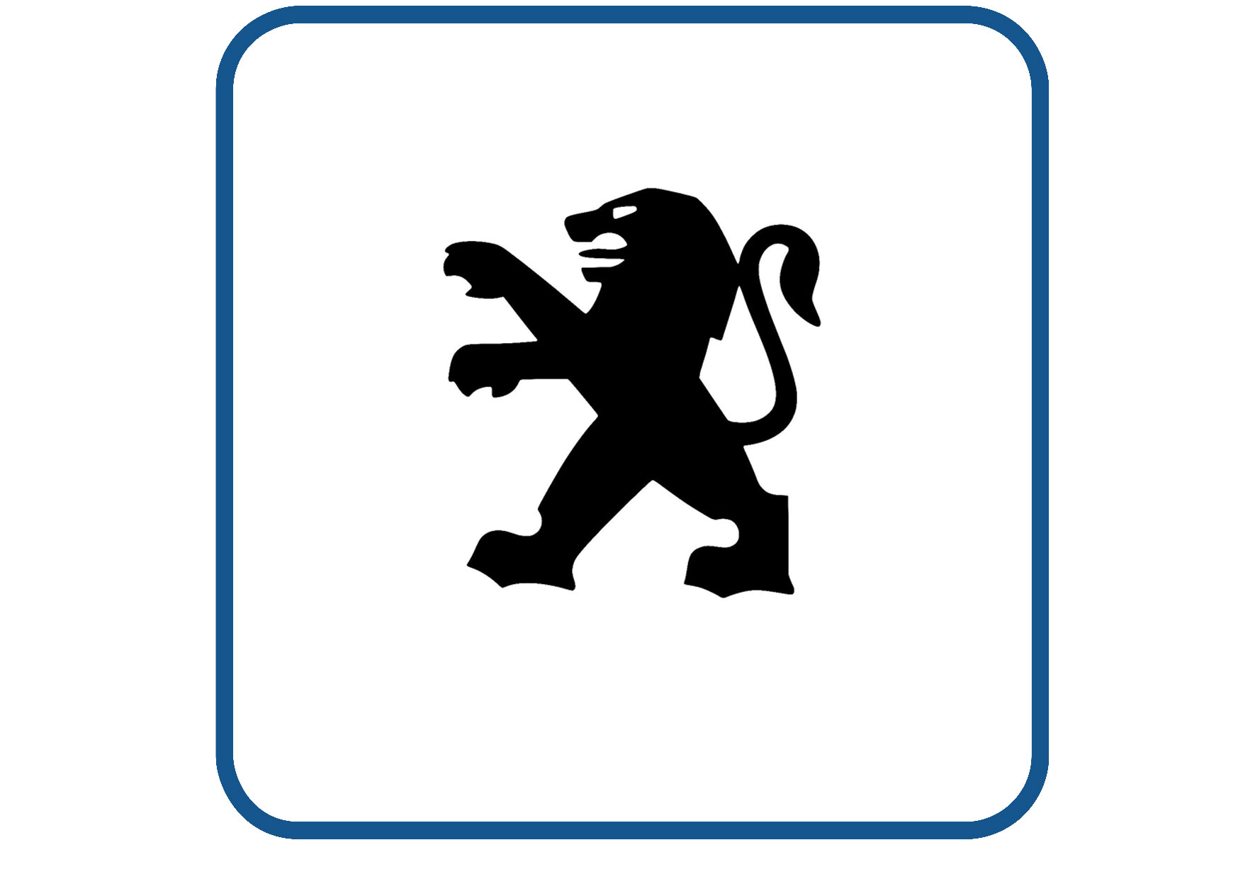 Peugeot logo sticker