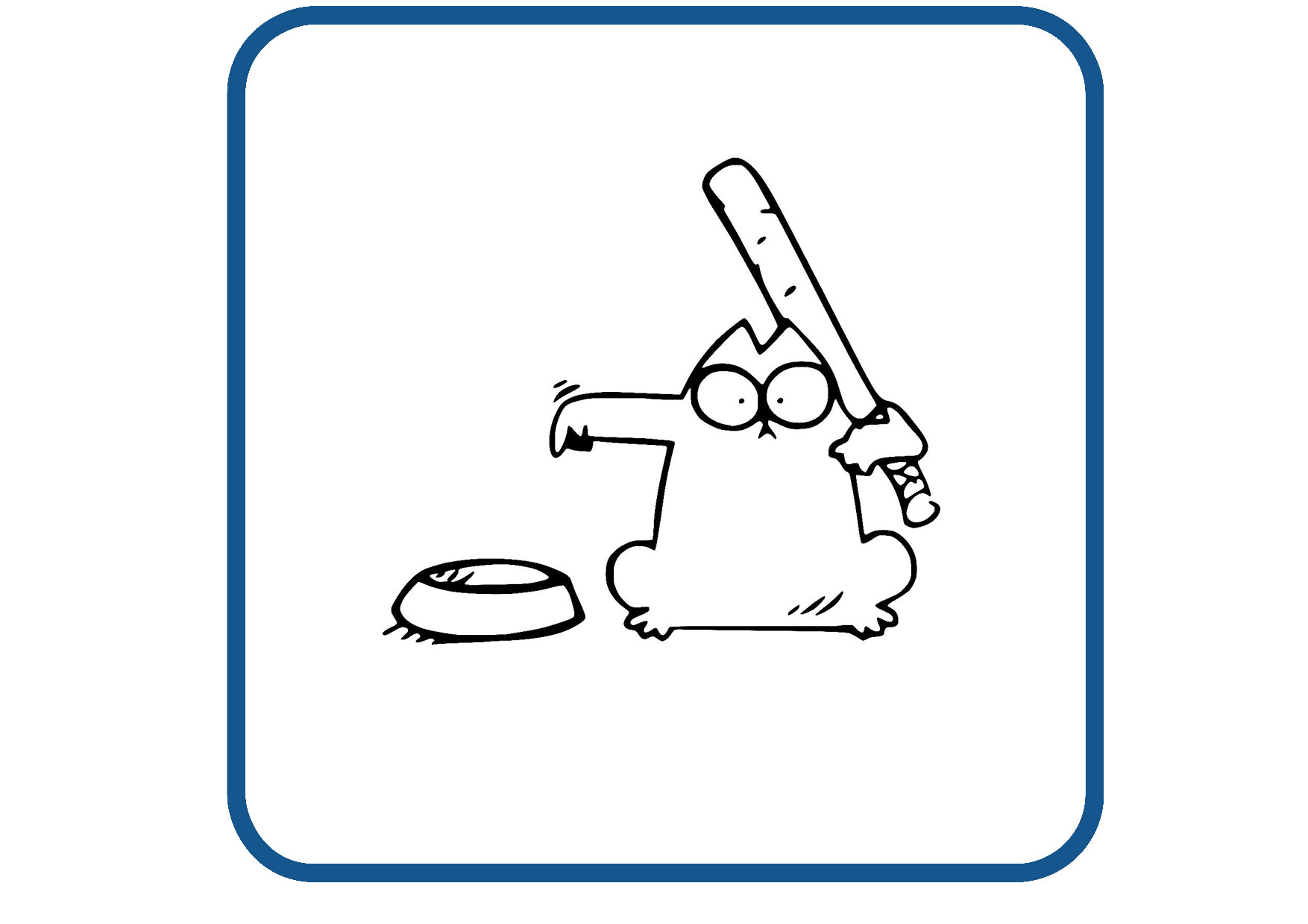 Simon Katze design 16 sticker