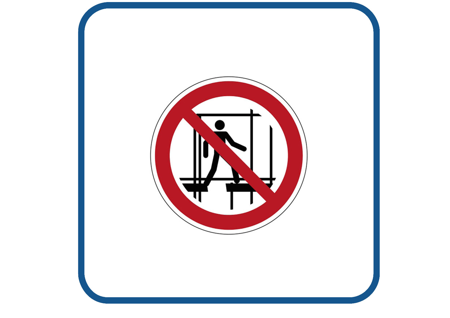 Onafgewerkte stelling sticker