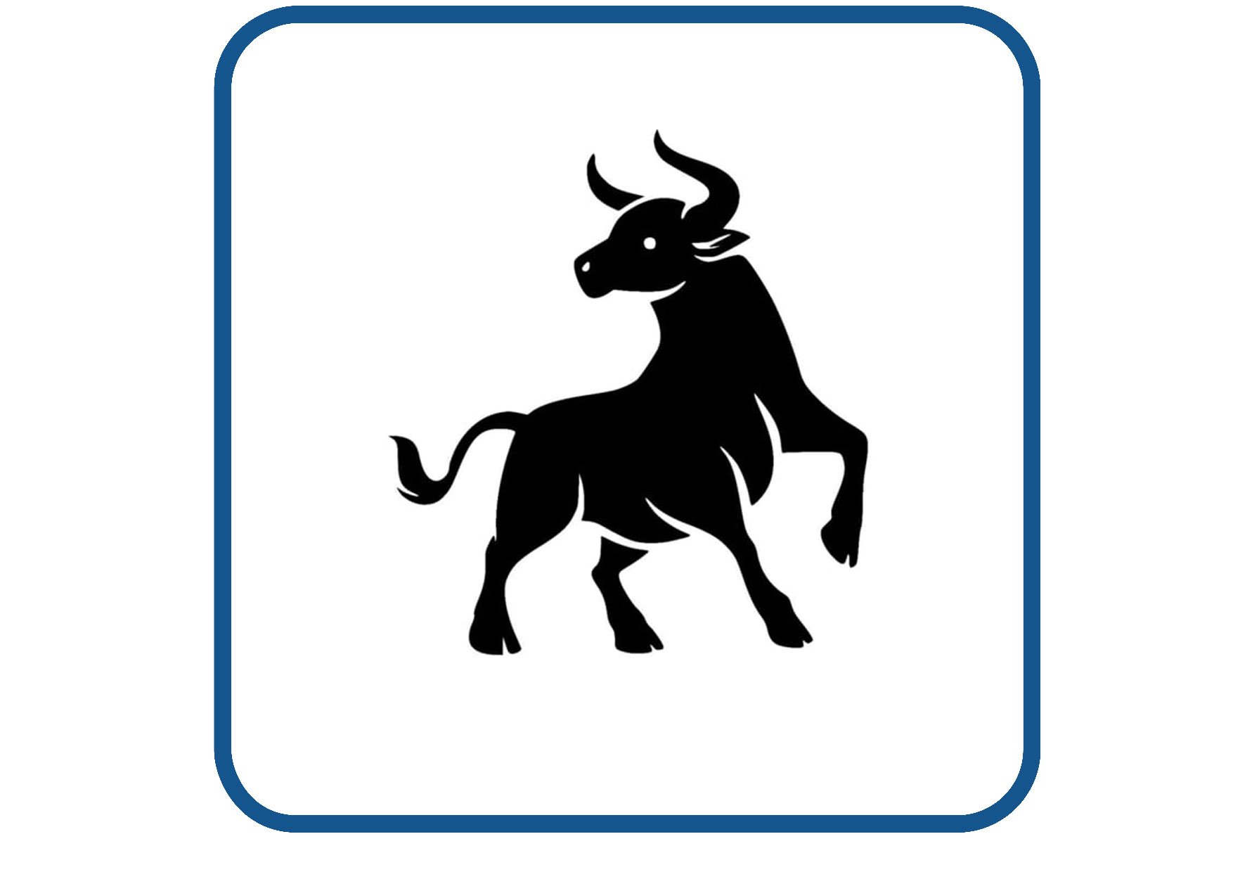 Stier sticker