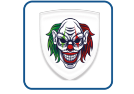 Clown 3D Doming gel stickers