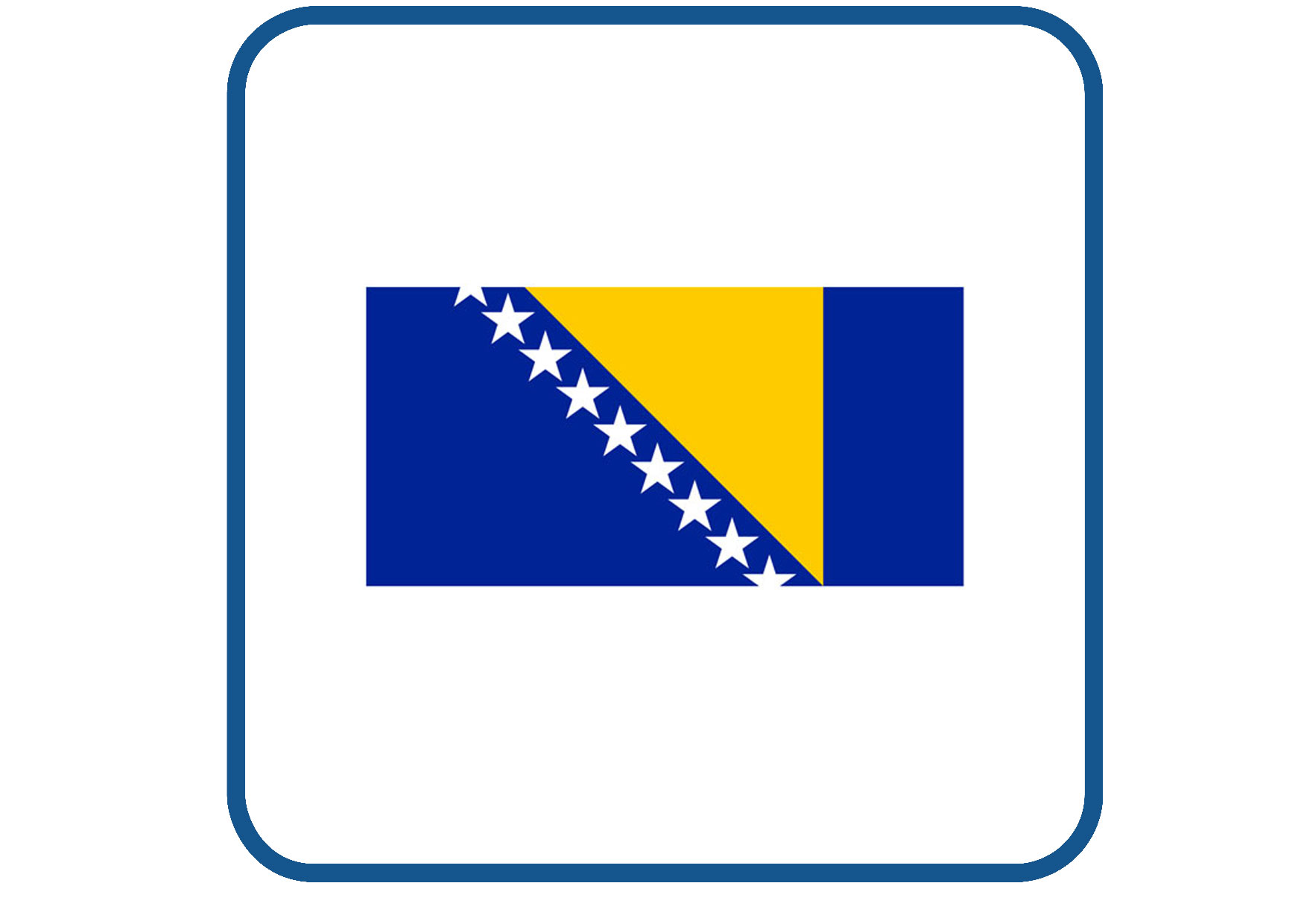Bosnie vlag sticker