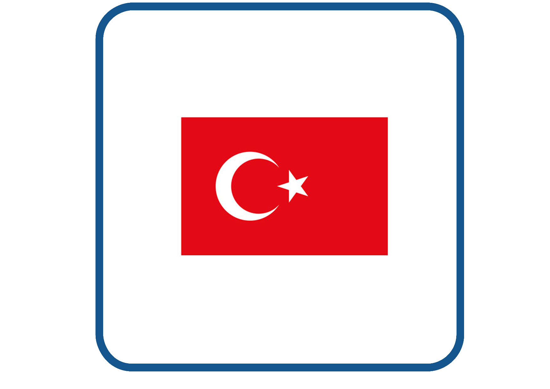 Turkije vlag sticker