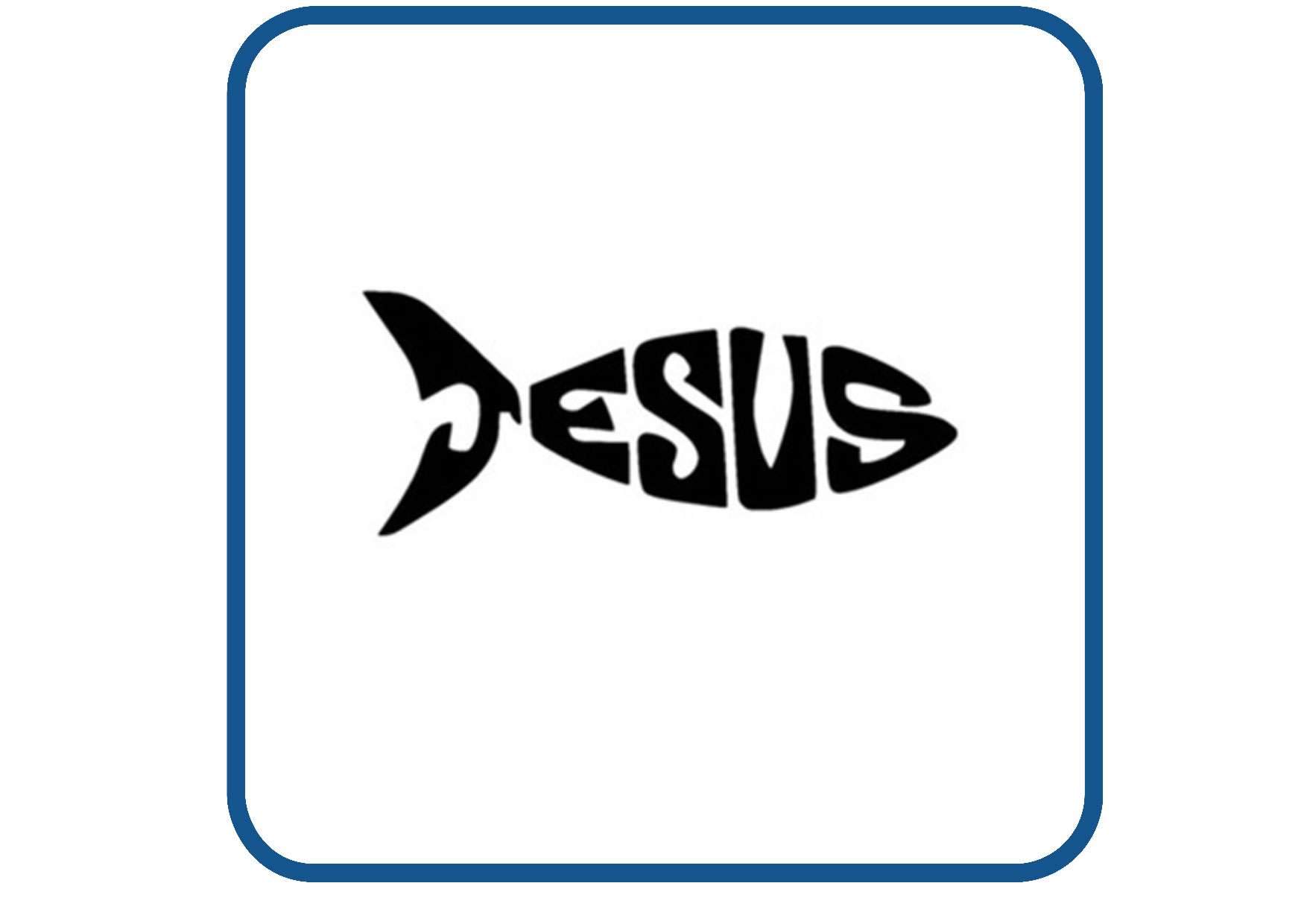 Jesus design 2 sticker