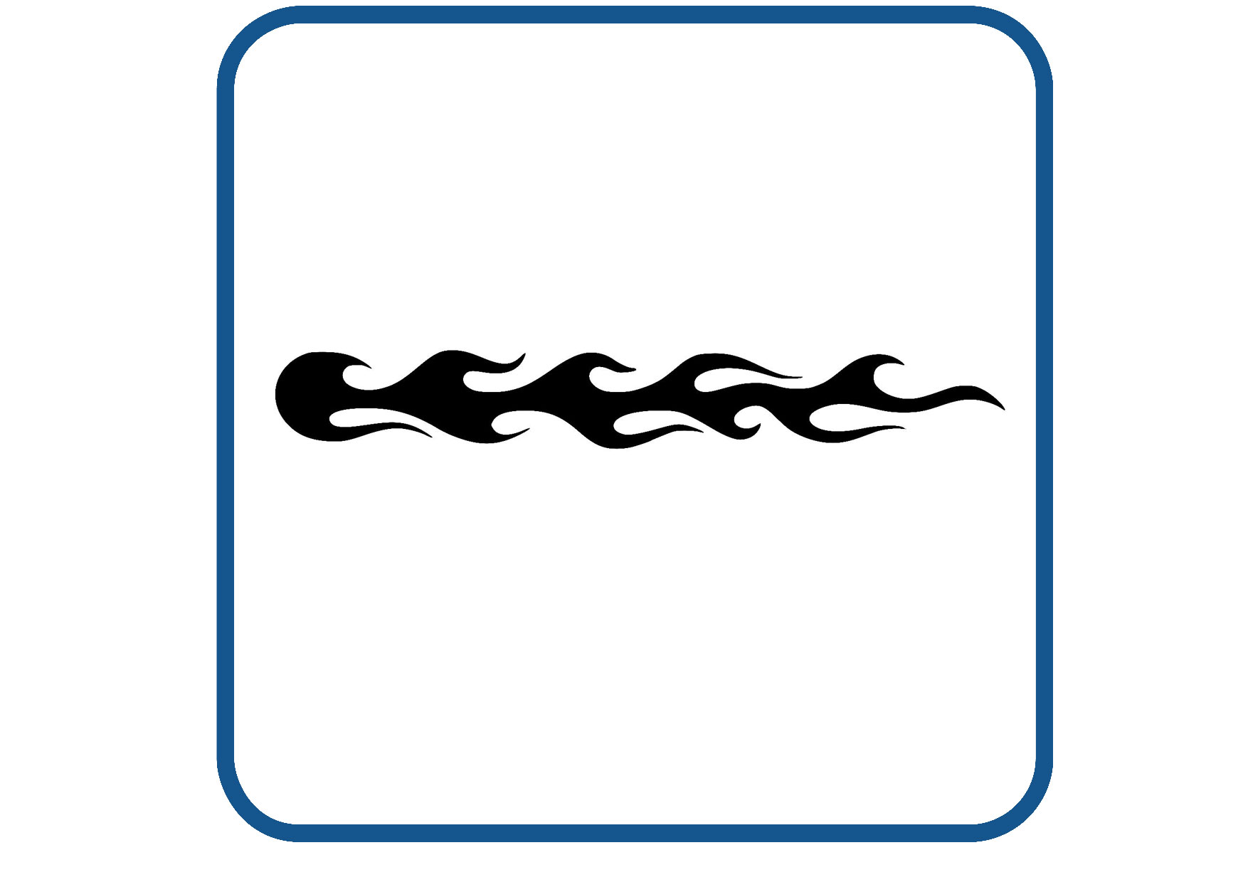 Vlammen design 40 sticker