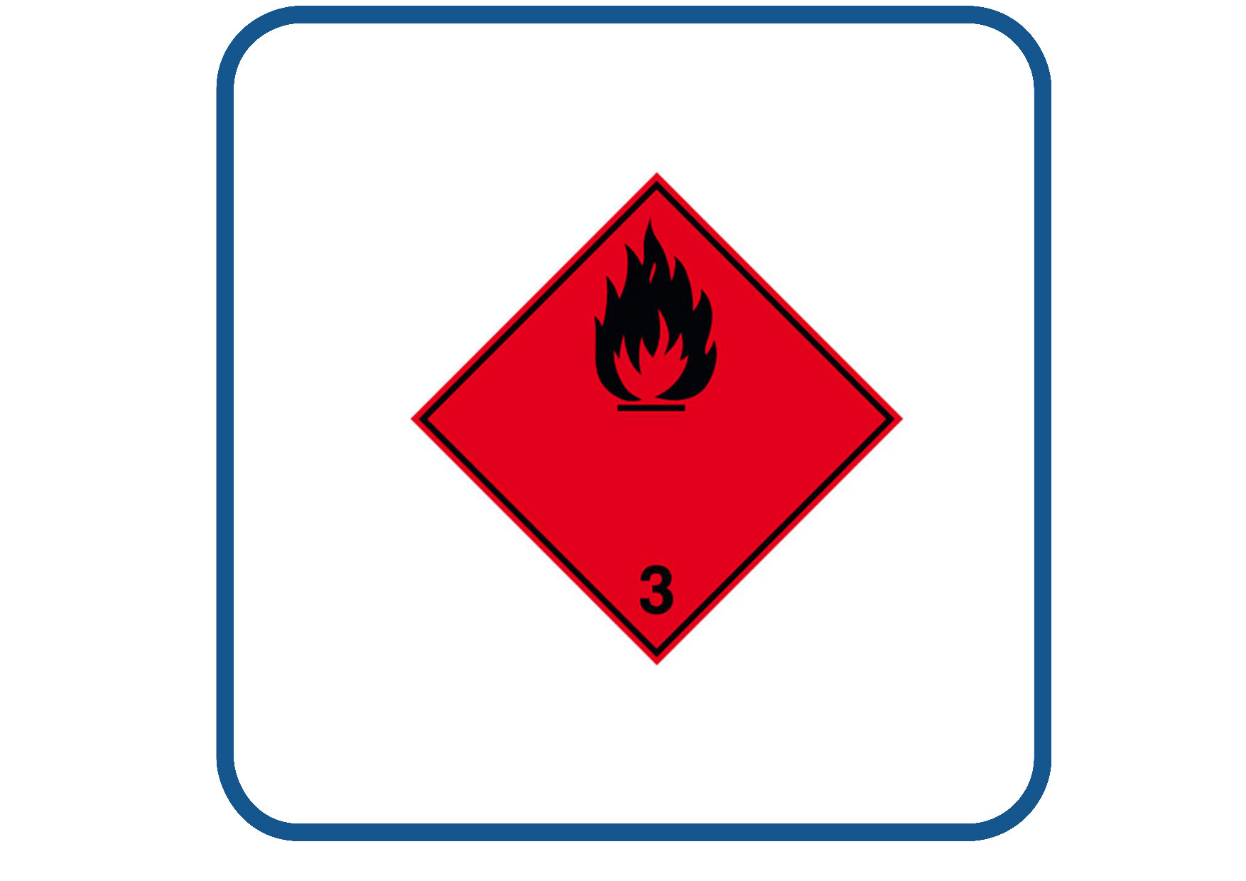 Ontvlambare vloeistoffen sticker