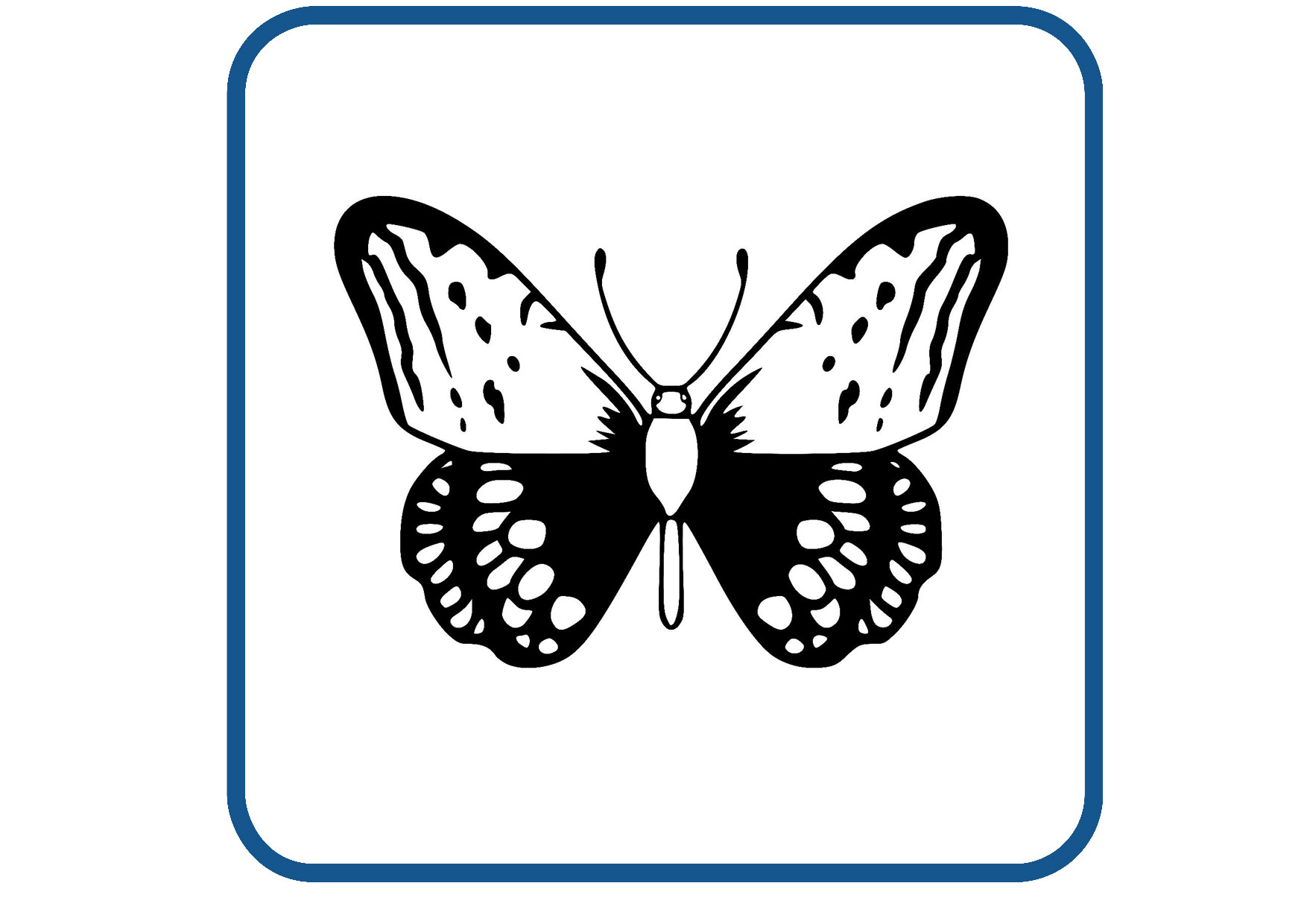 Vlinder design 32 sticker