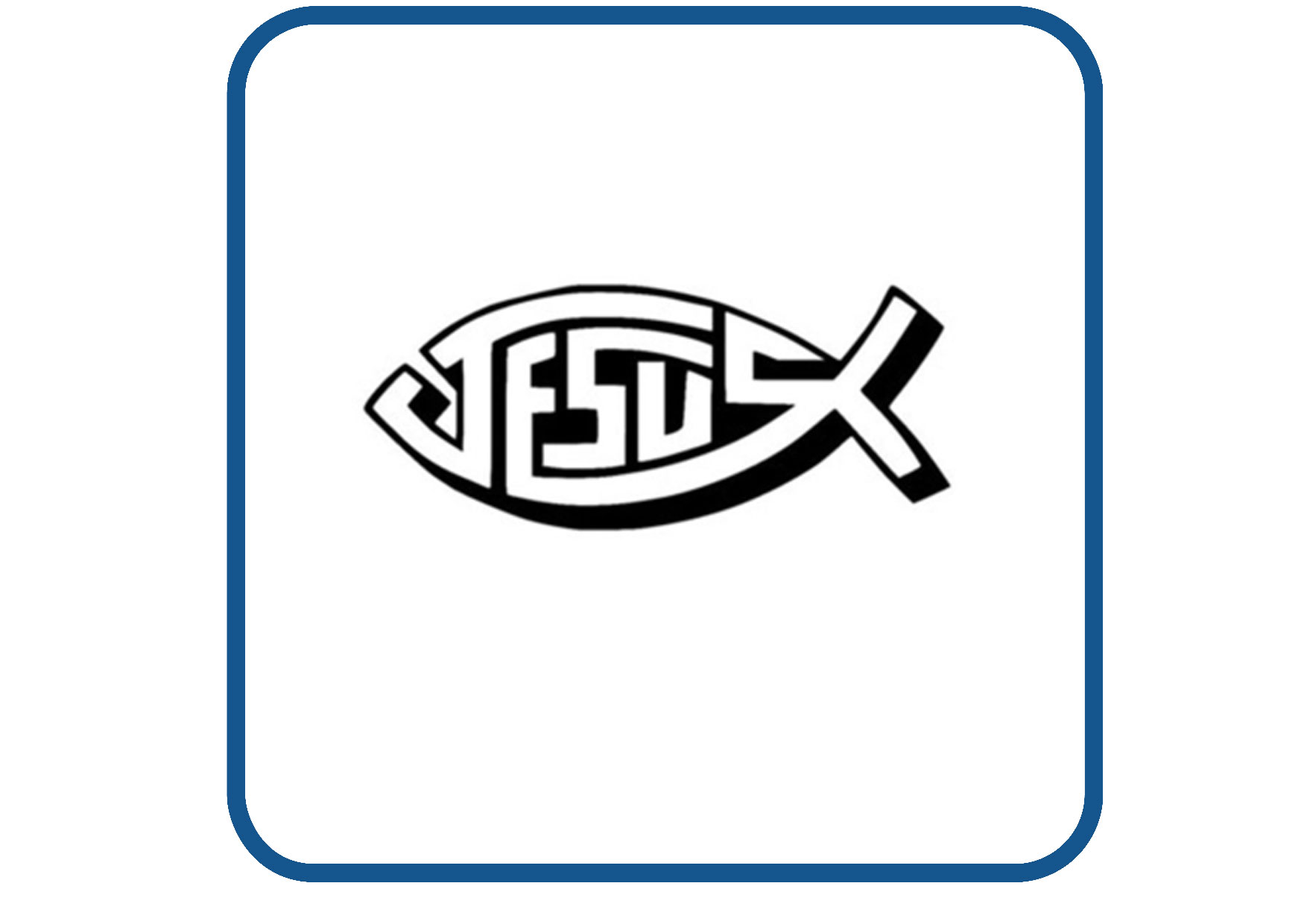 Jesus design 1 sticker