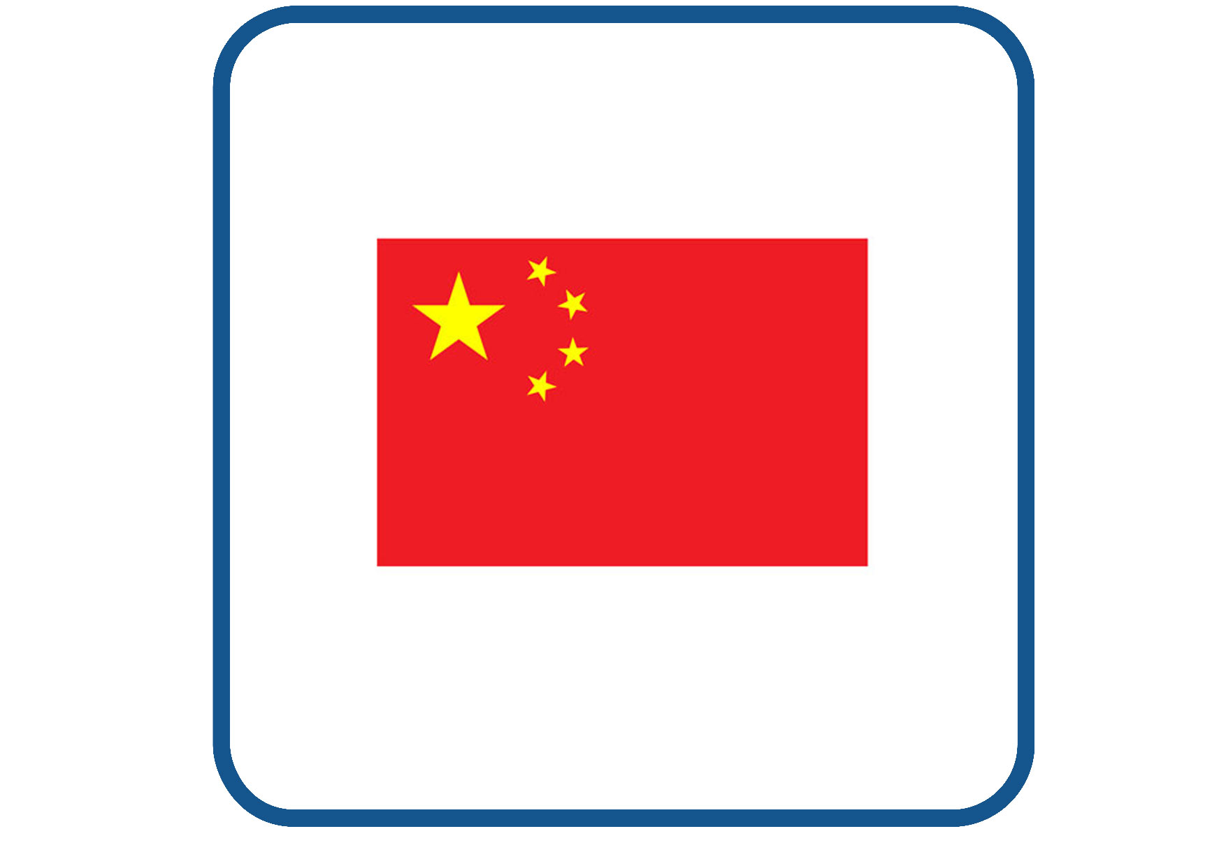 China vlag sticker