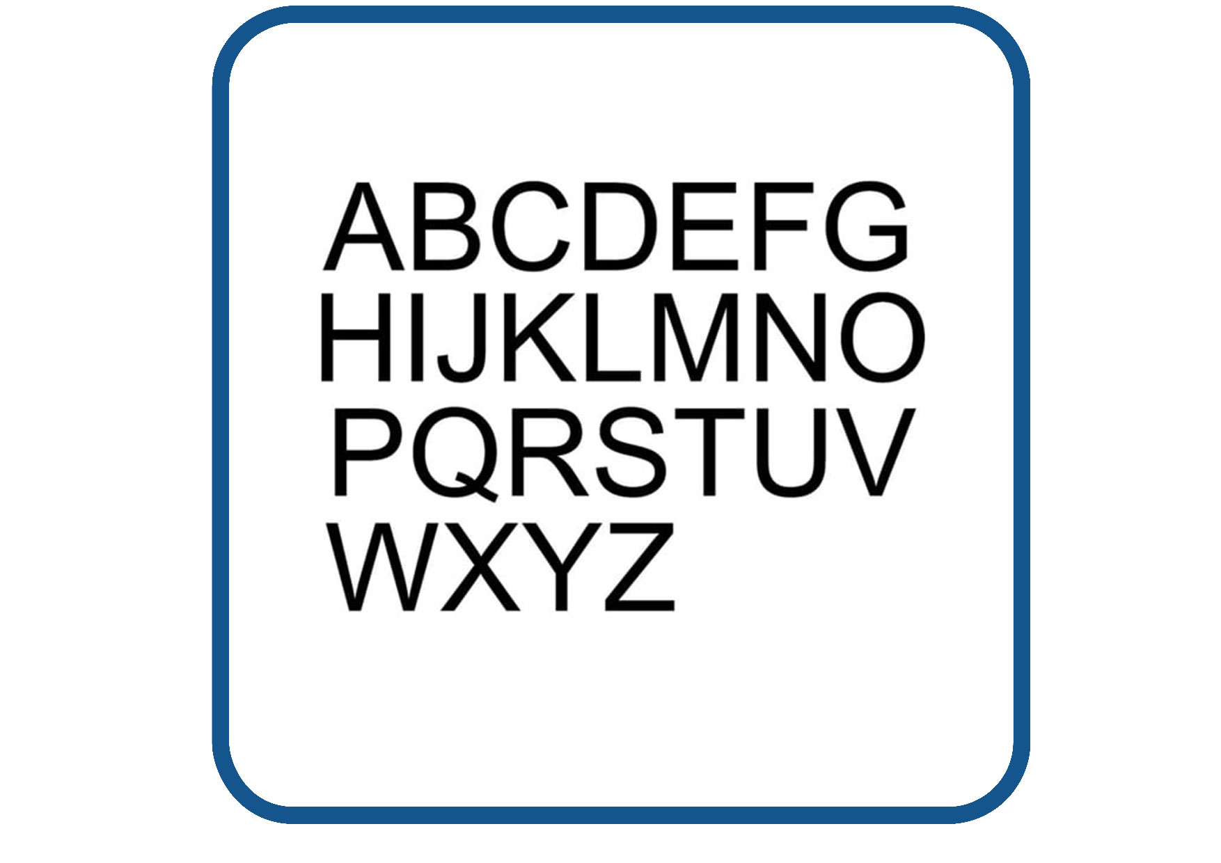 Letterhoogte 10 cm sticker