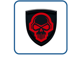 Skull design 11 doming 3D gel sticker