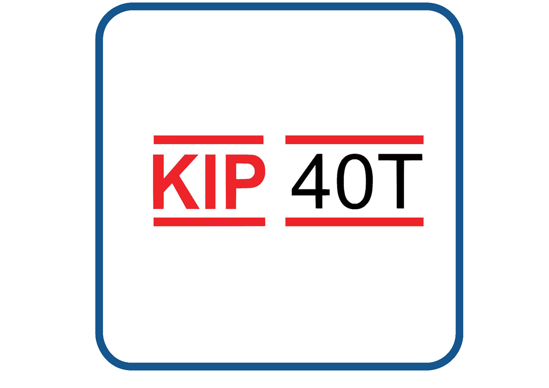 Kip 40 T met streep caravan en camper sticker