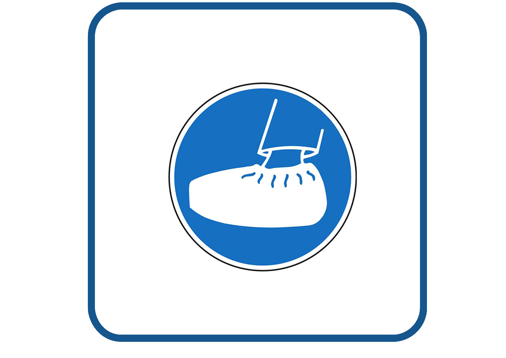 Overschoen sticker