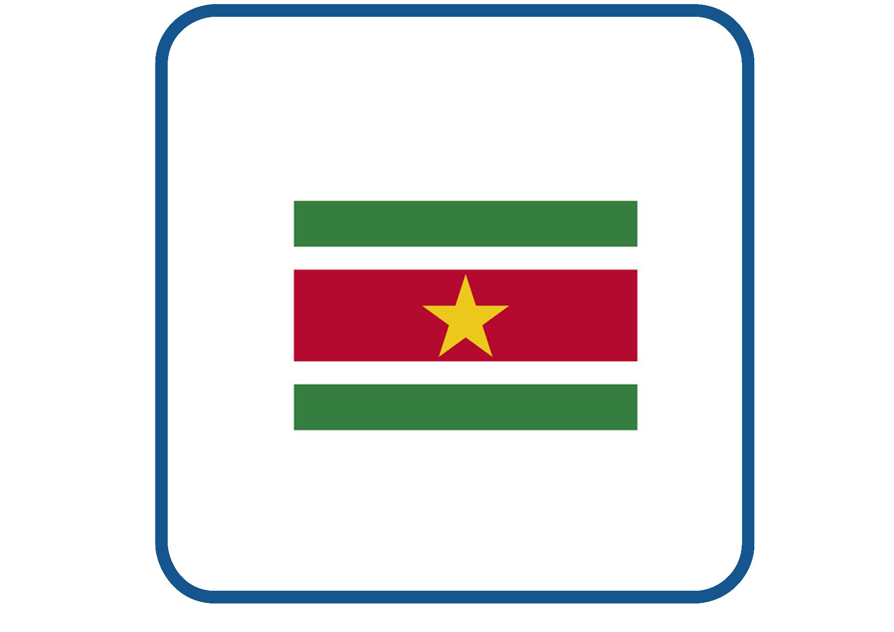 Suriname vlag sticker