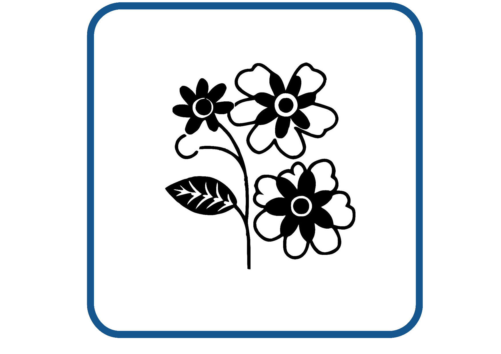 Bloem design 25 sticker