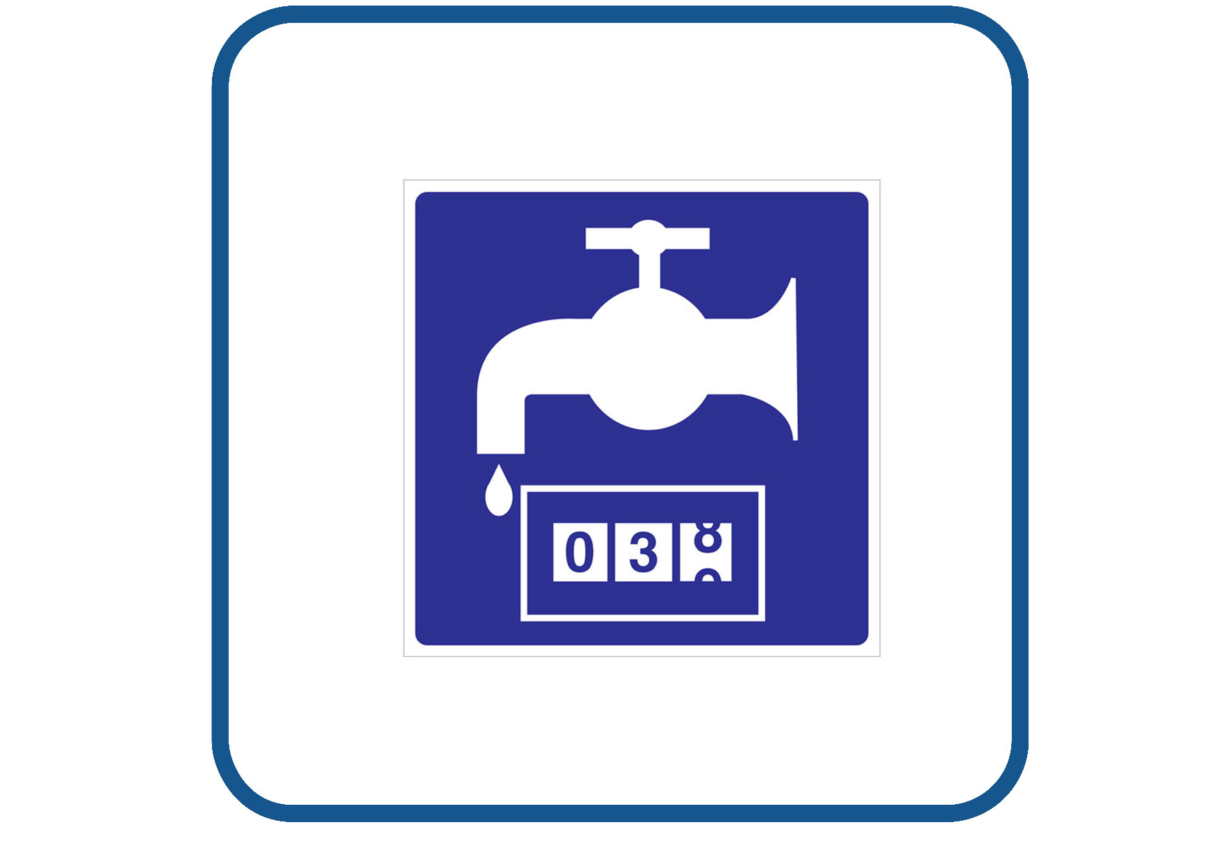 Watermeter sticker