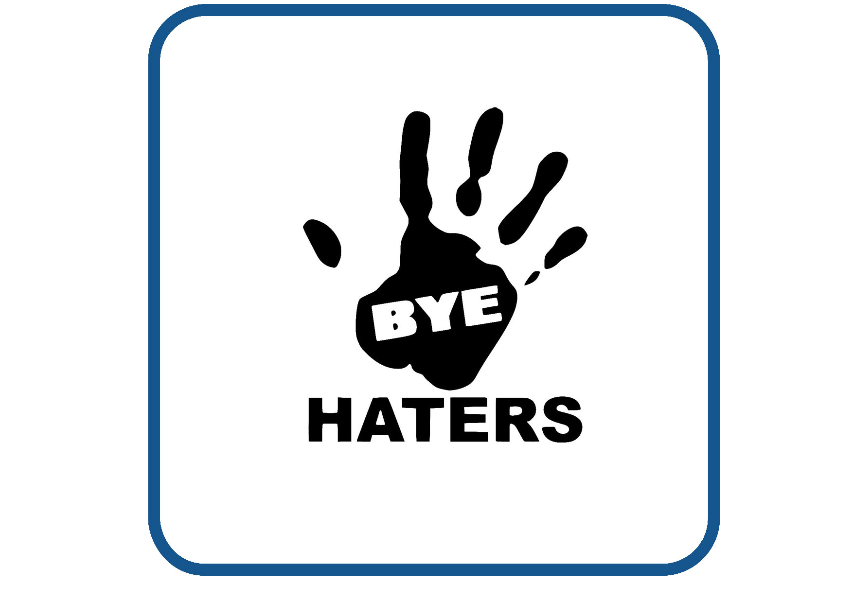 Haters design 2 sticker