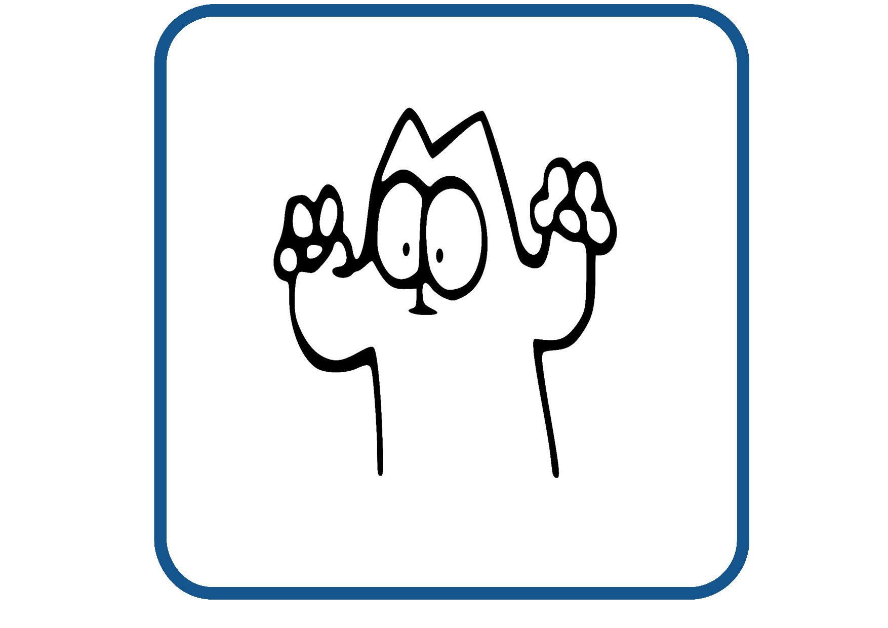 Simon Katze design 9 sticker
