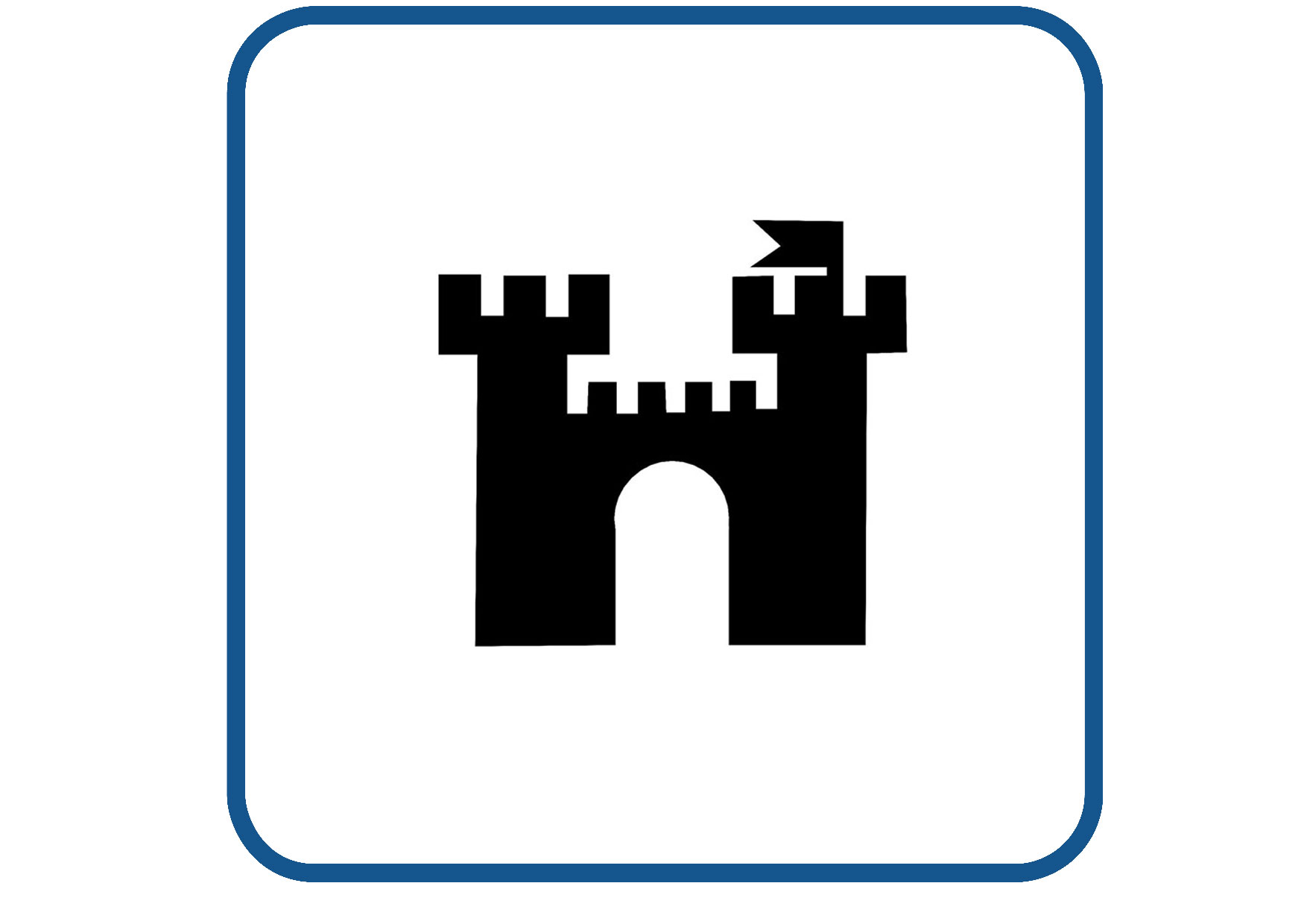 Chateau kasteel caravan en camper sticker