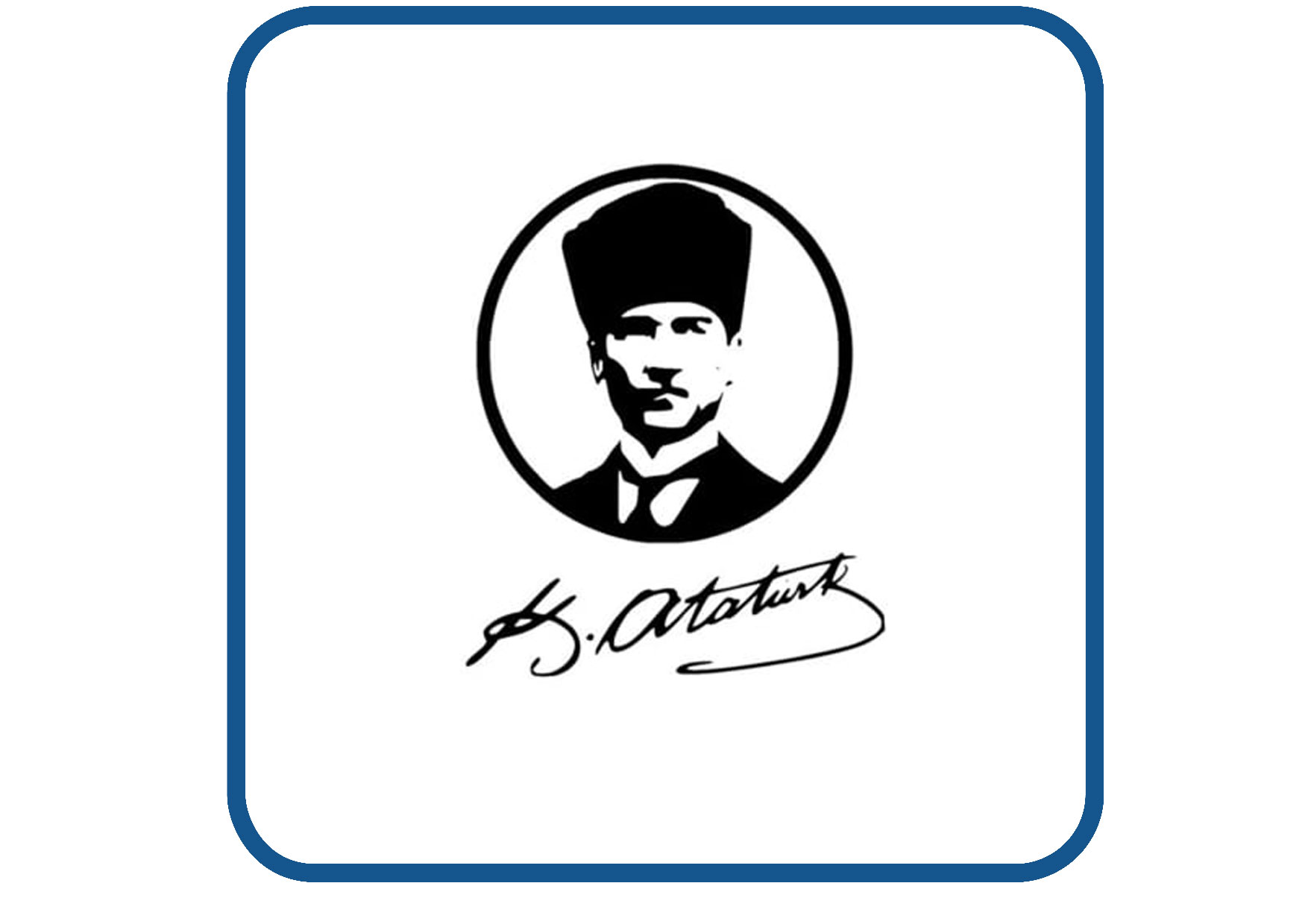 Ataturk imzali design 3 sticker