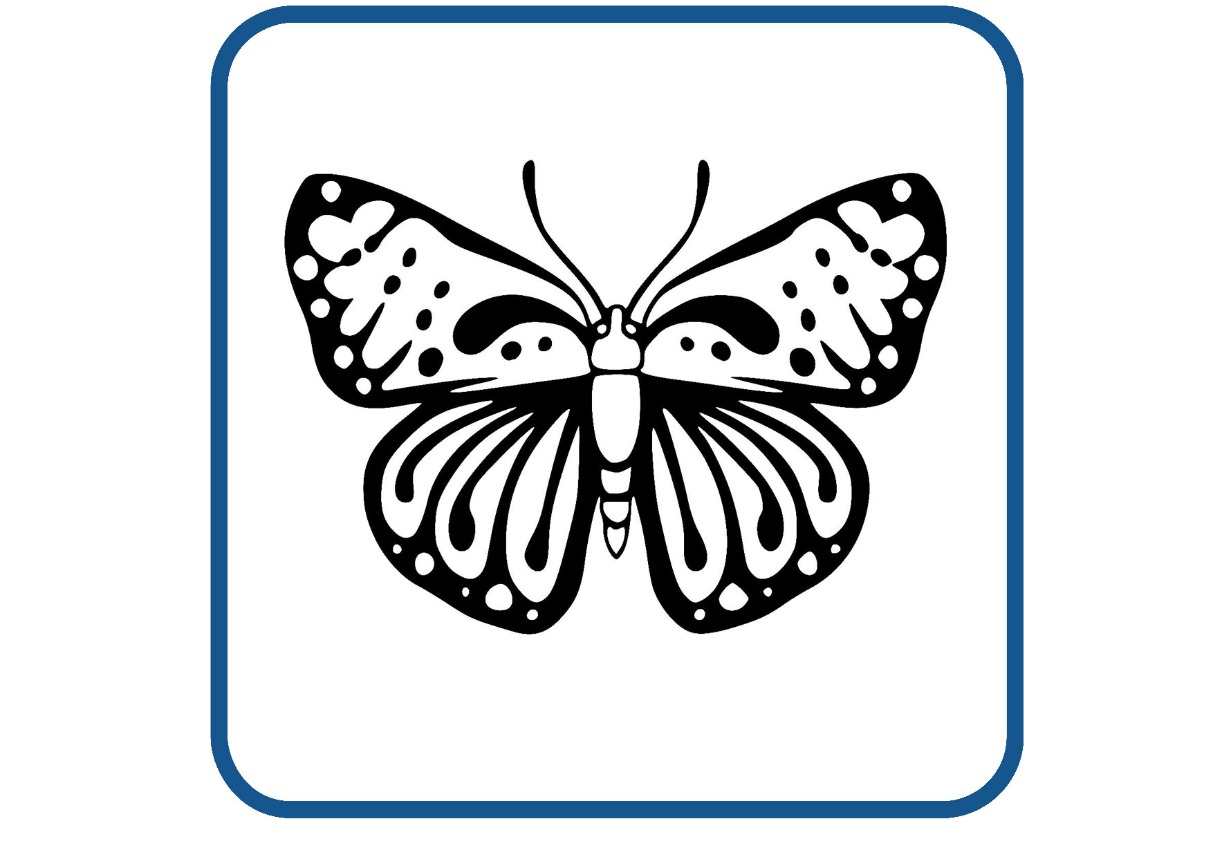 Vlinder design 37 sticker