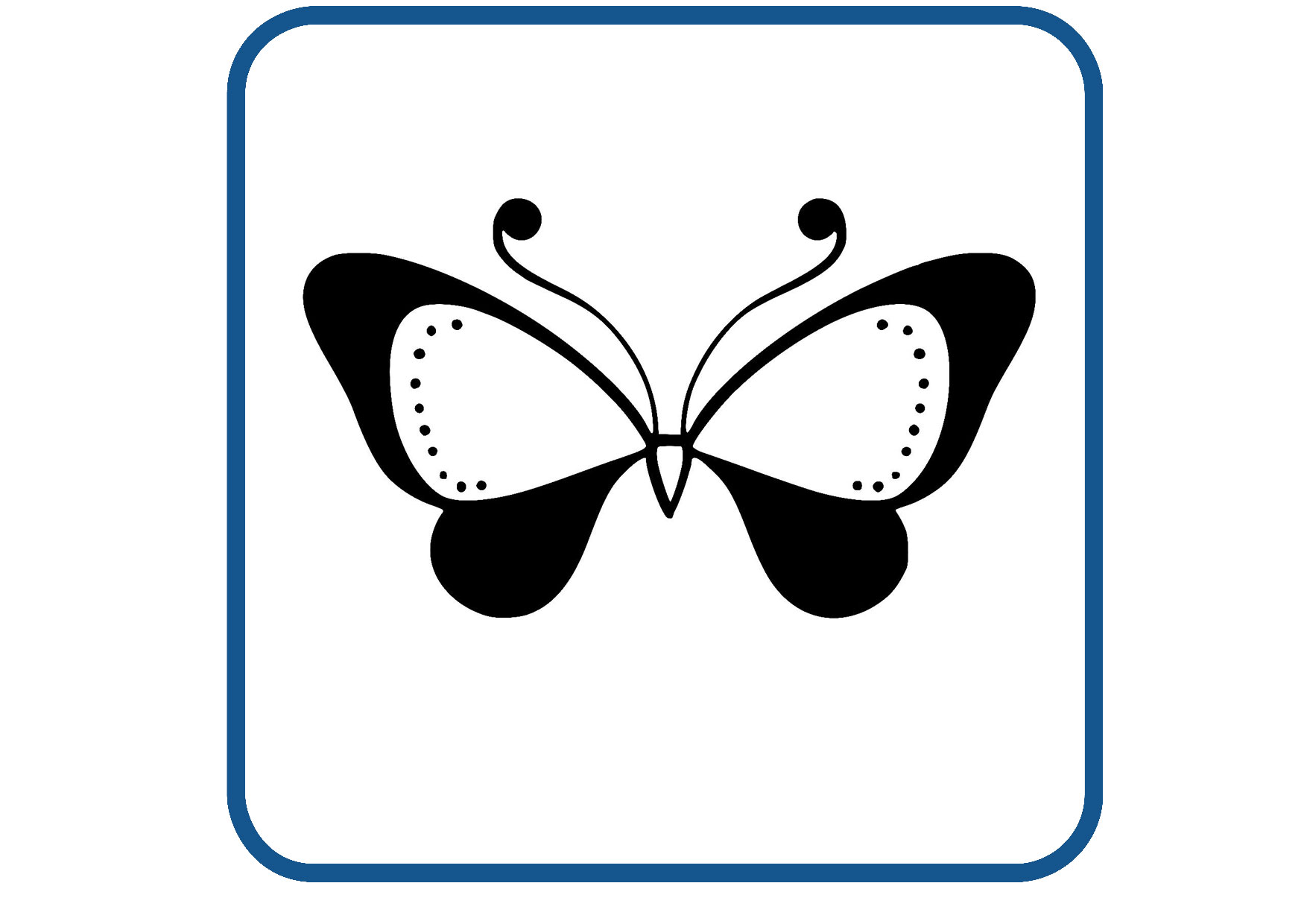 Vlinder design 9 sticker