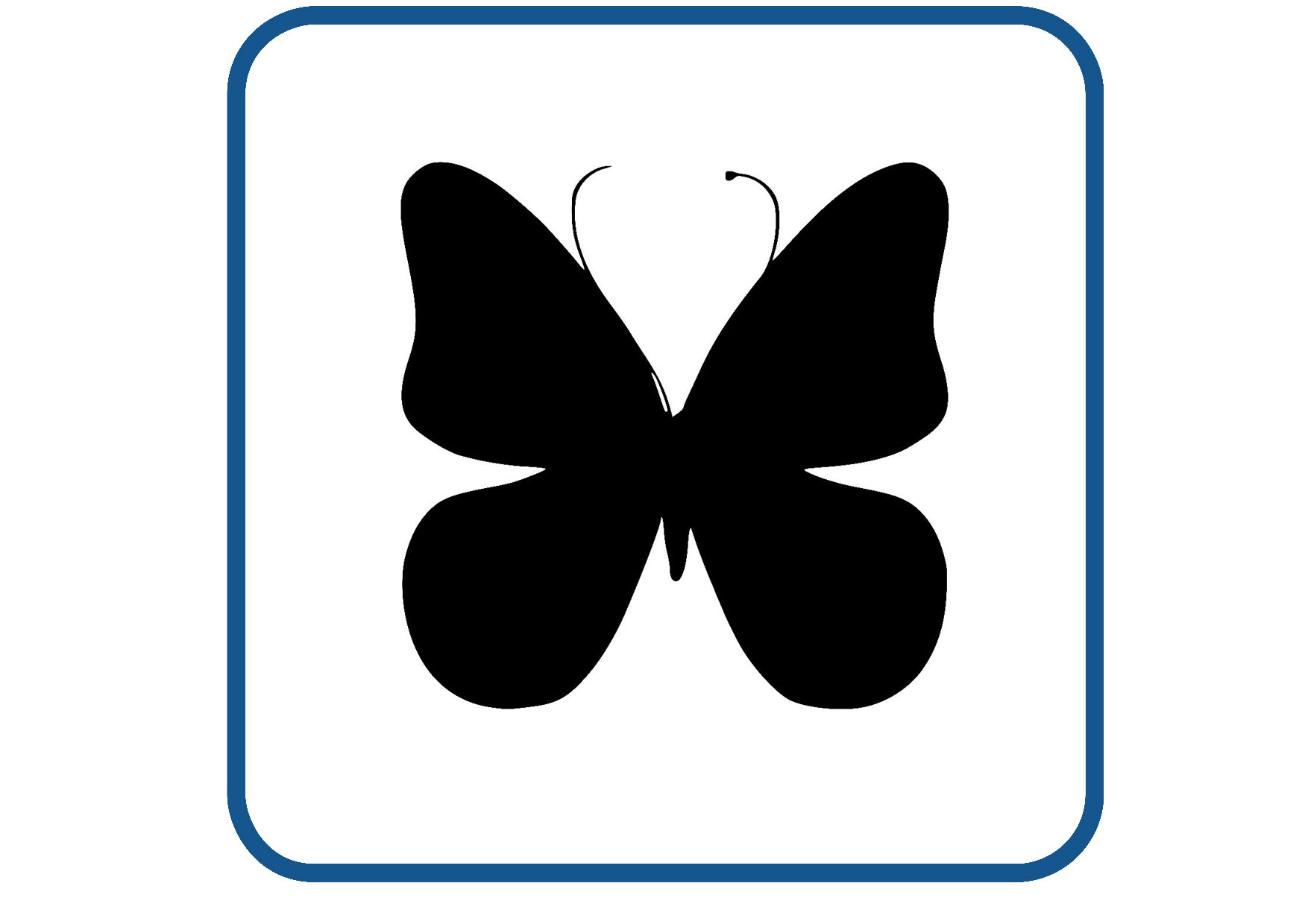 Vlinder design 18 sticker