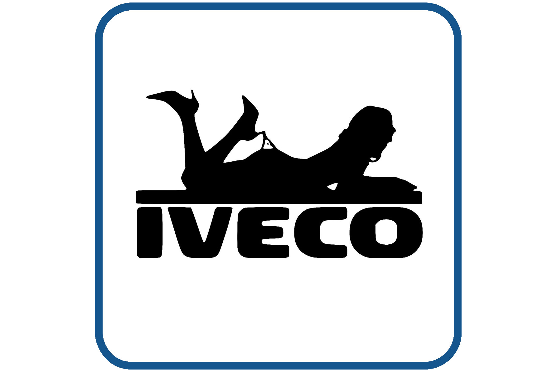IVECO pinup design 1 sticker
