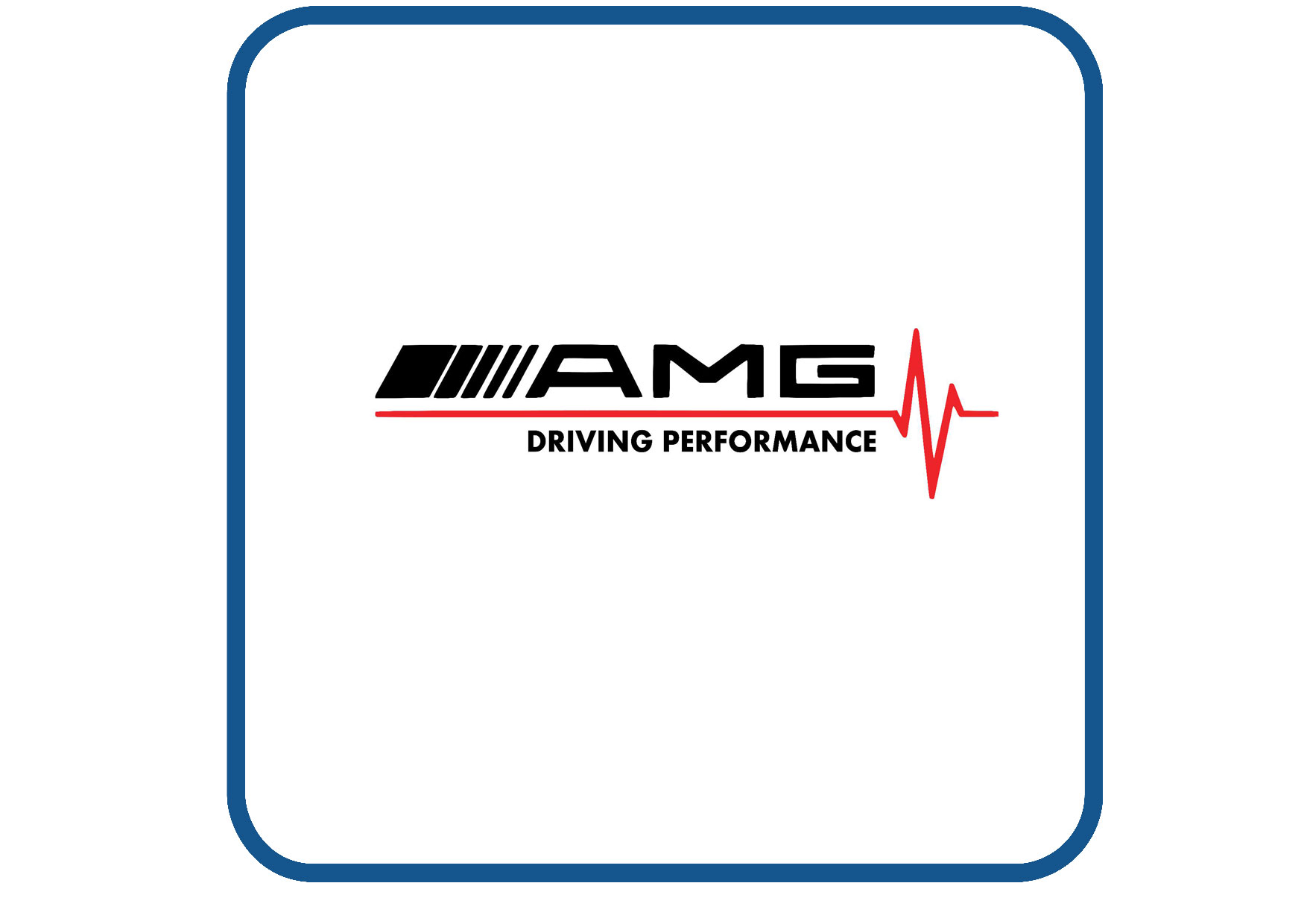 AMG driving performance hartslag sticker