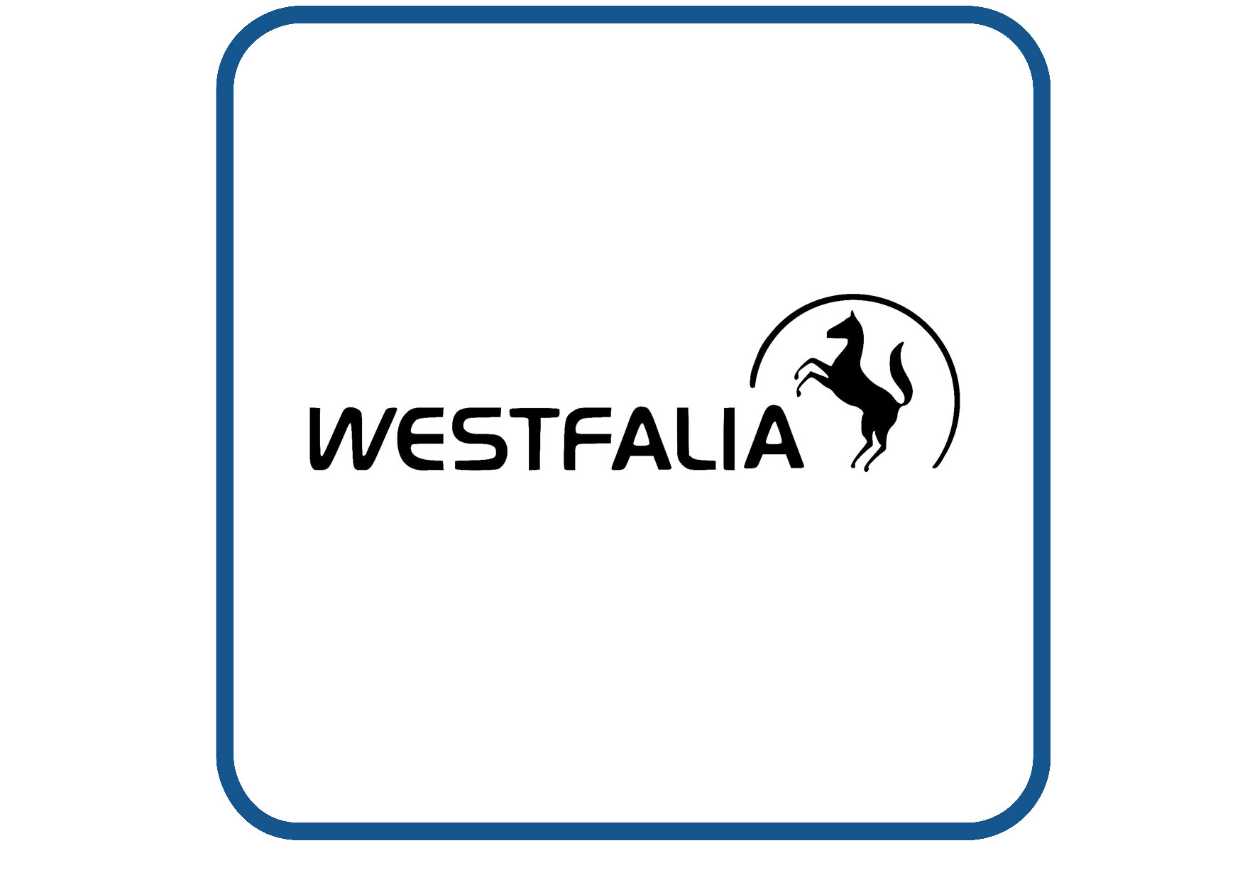 Westfalia paard caravan en camper sticker