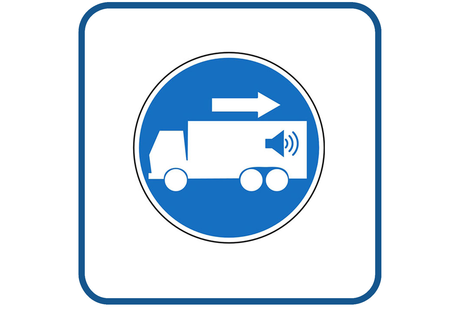 Achteruitsignaal sticker