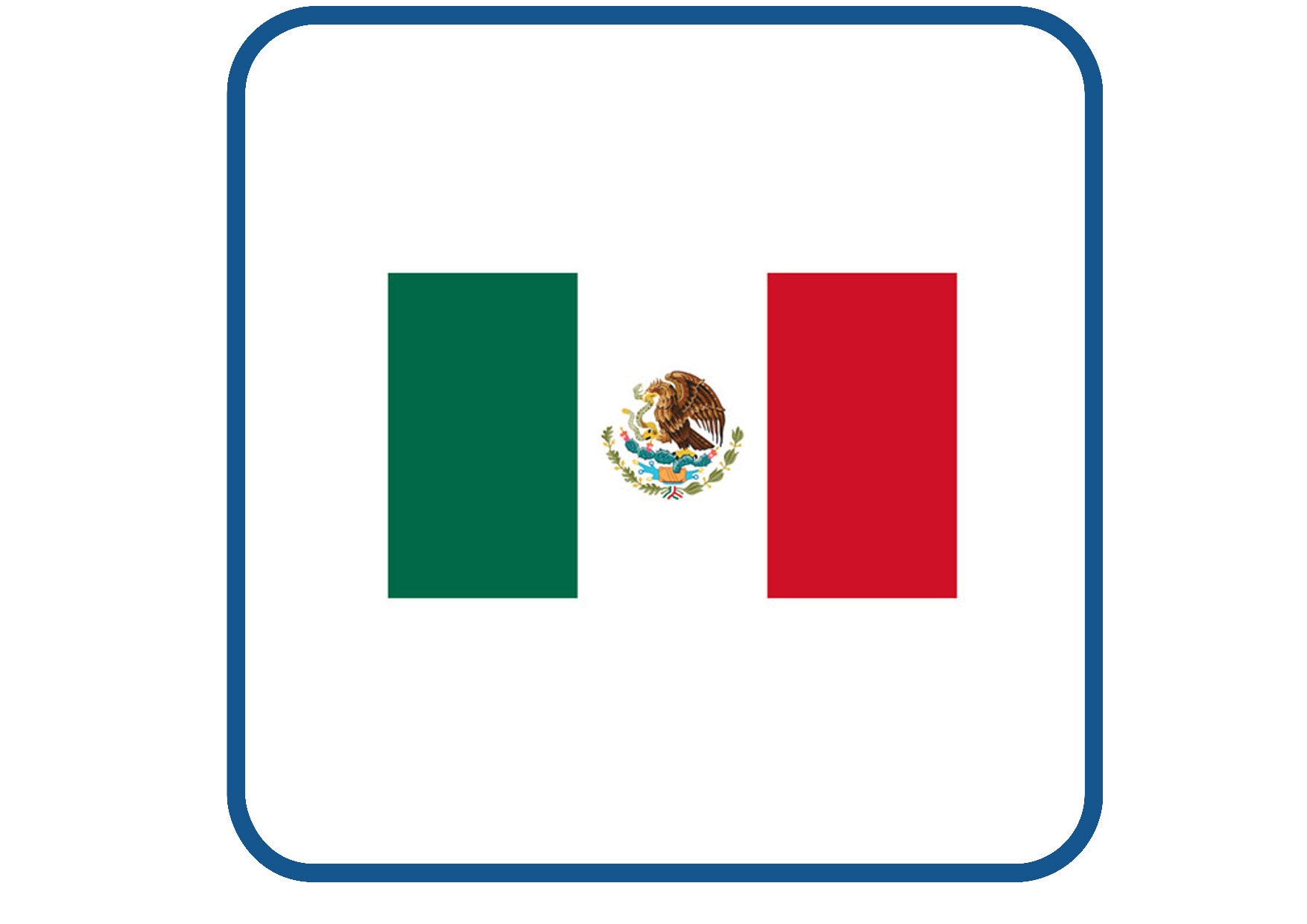 Mexico vlag sticker