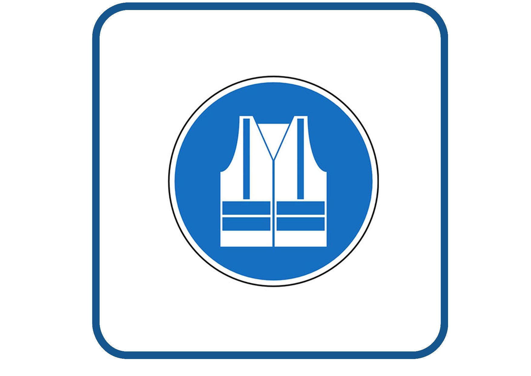 Veiligheidsvest sticker
