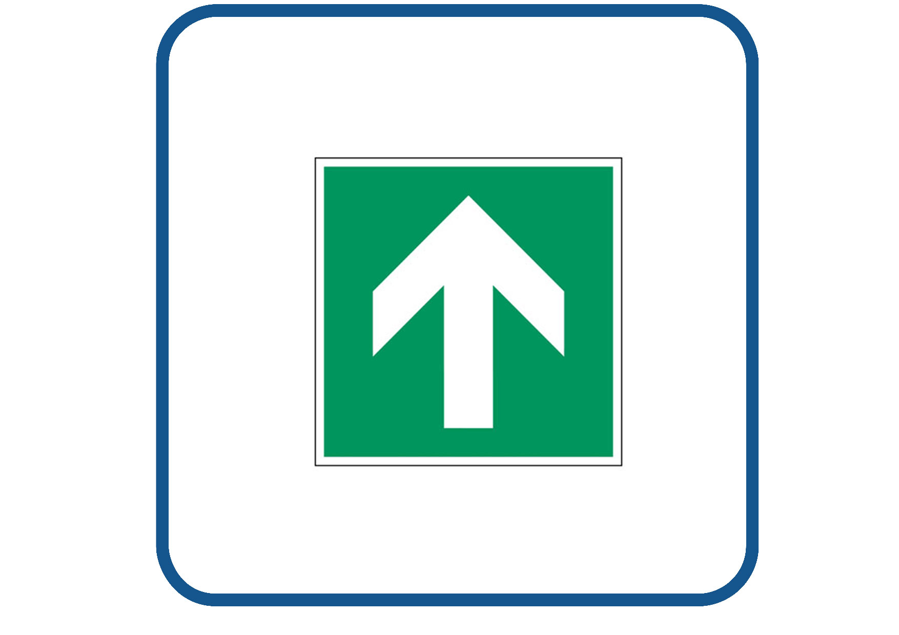 Pijl naar boven sticker