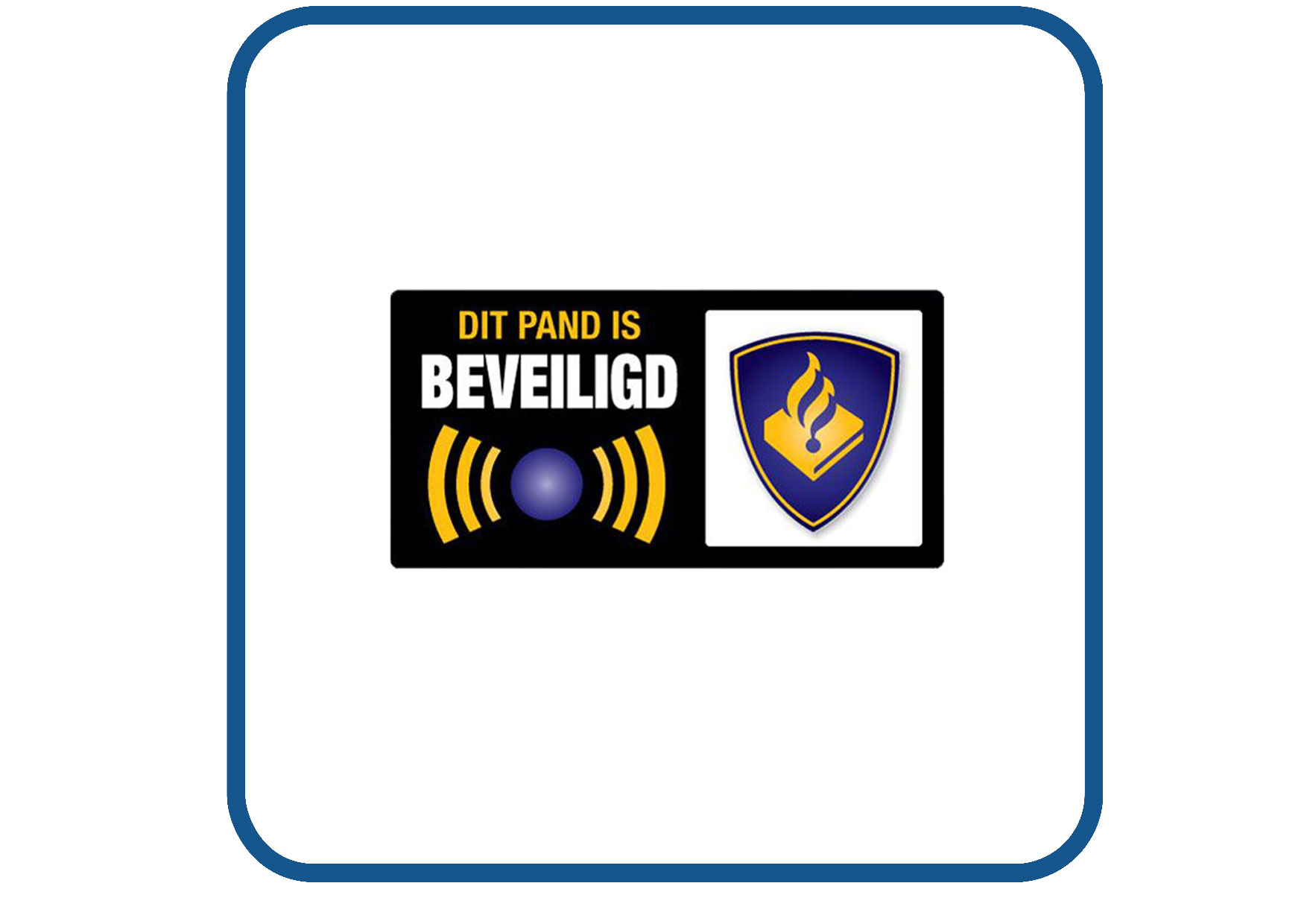 Dit pand is beveiligd sticker