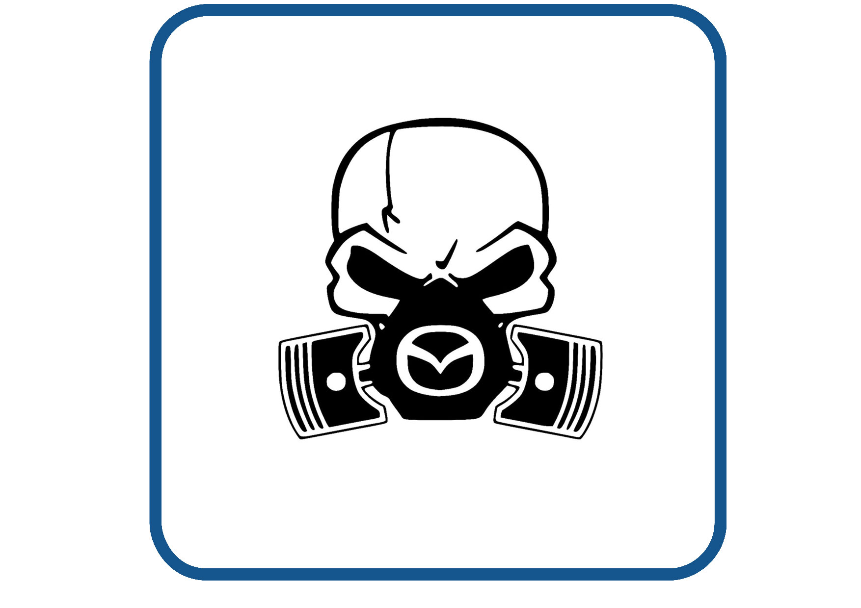 Mazda skull sticker