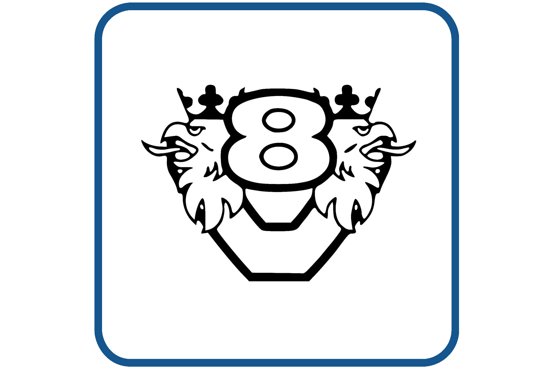 Scania V8 sticker
