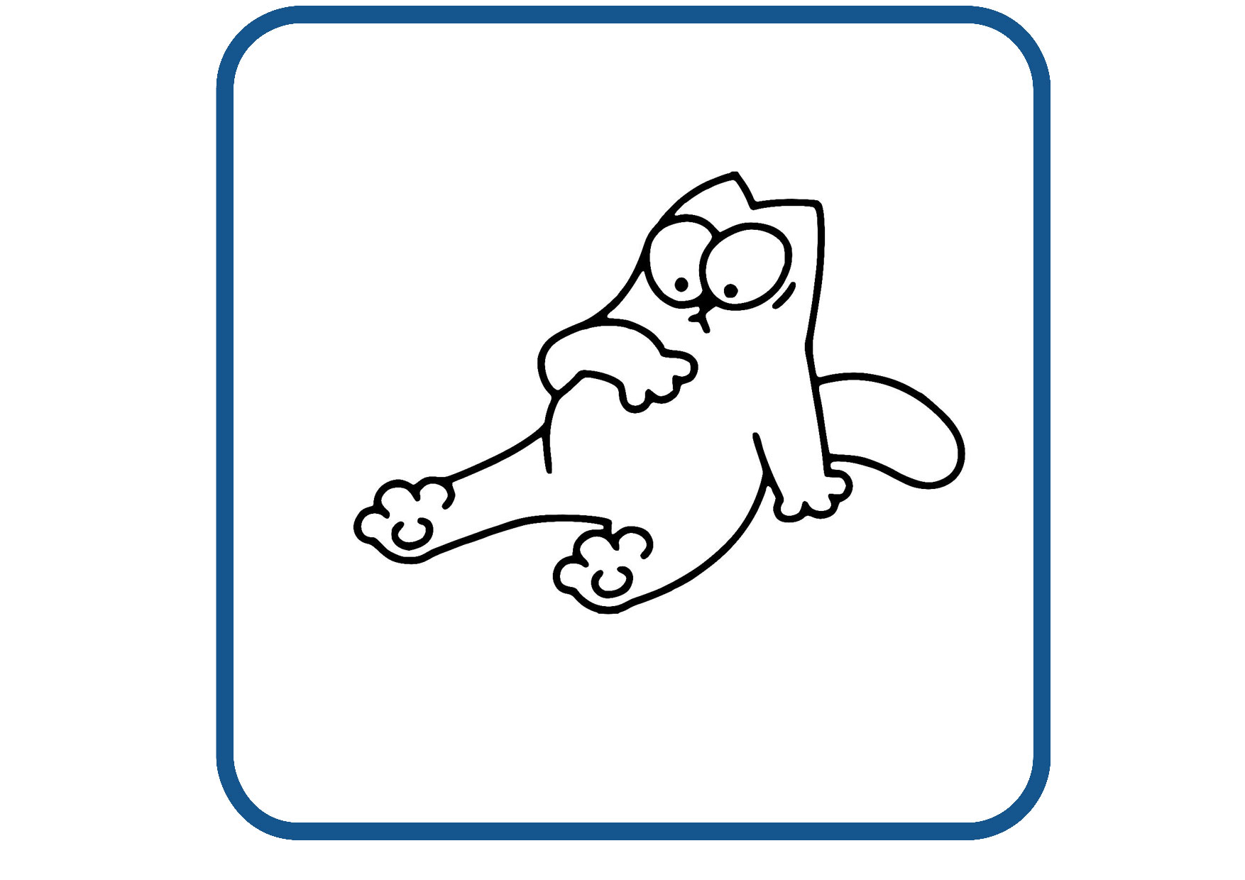 Simon Katze design 10 sticker