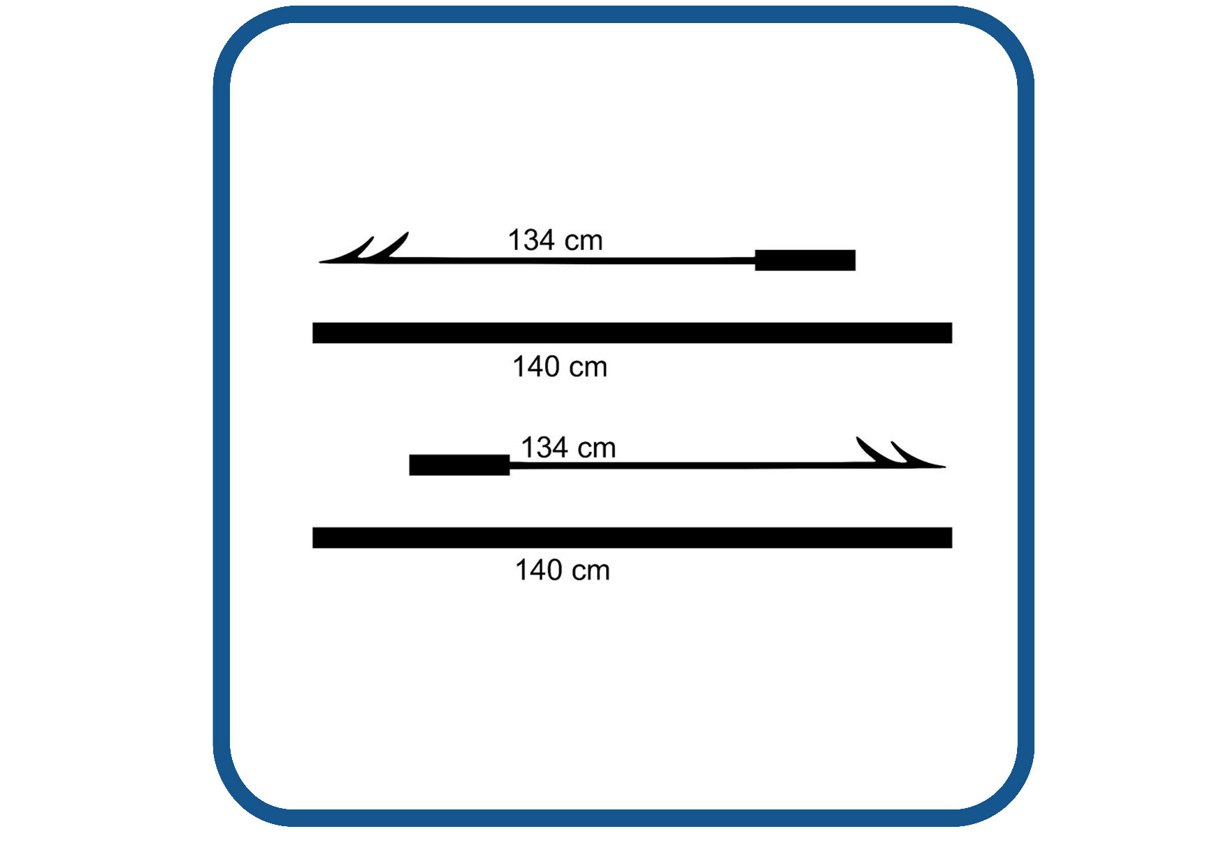 Boston Whaler sticker set voor links en rechts