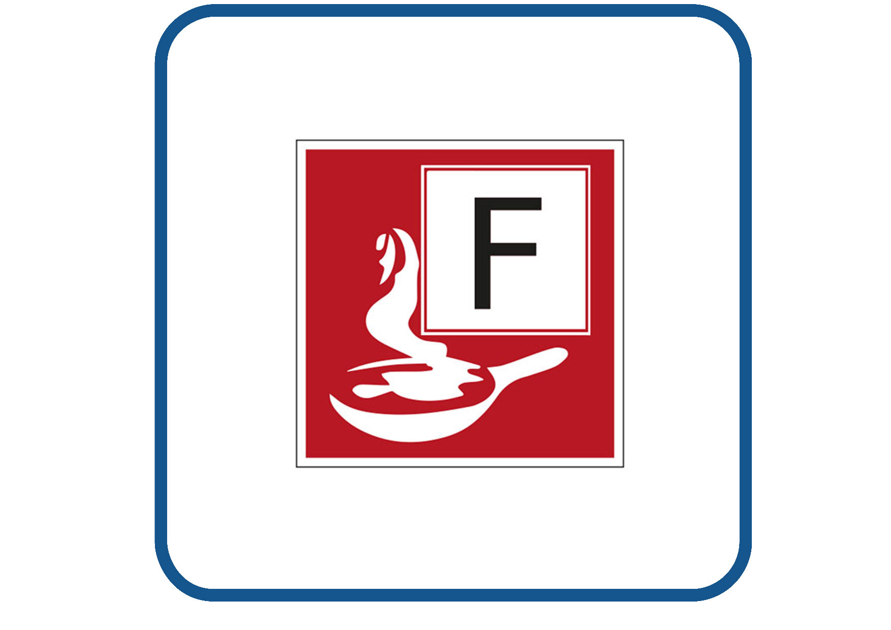 Brandklasse F sticker