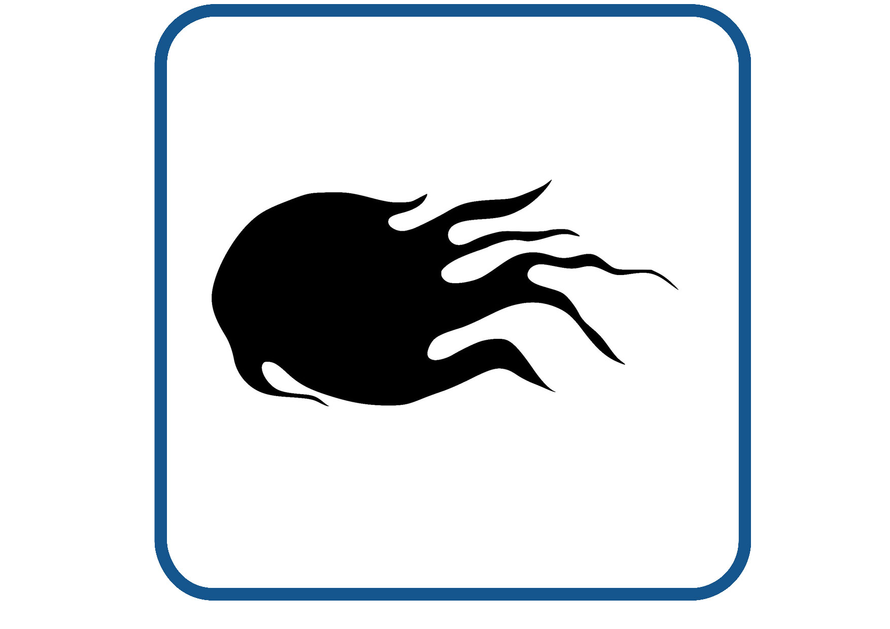 Vlammen design 4 sticker