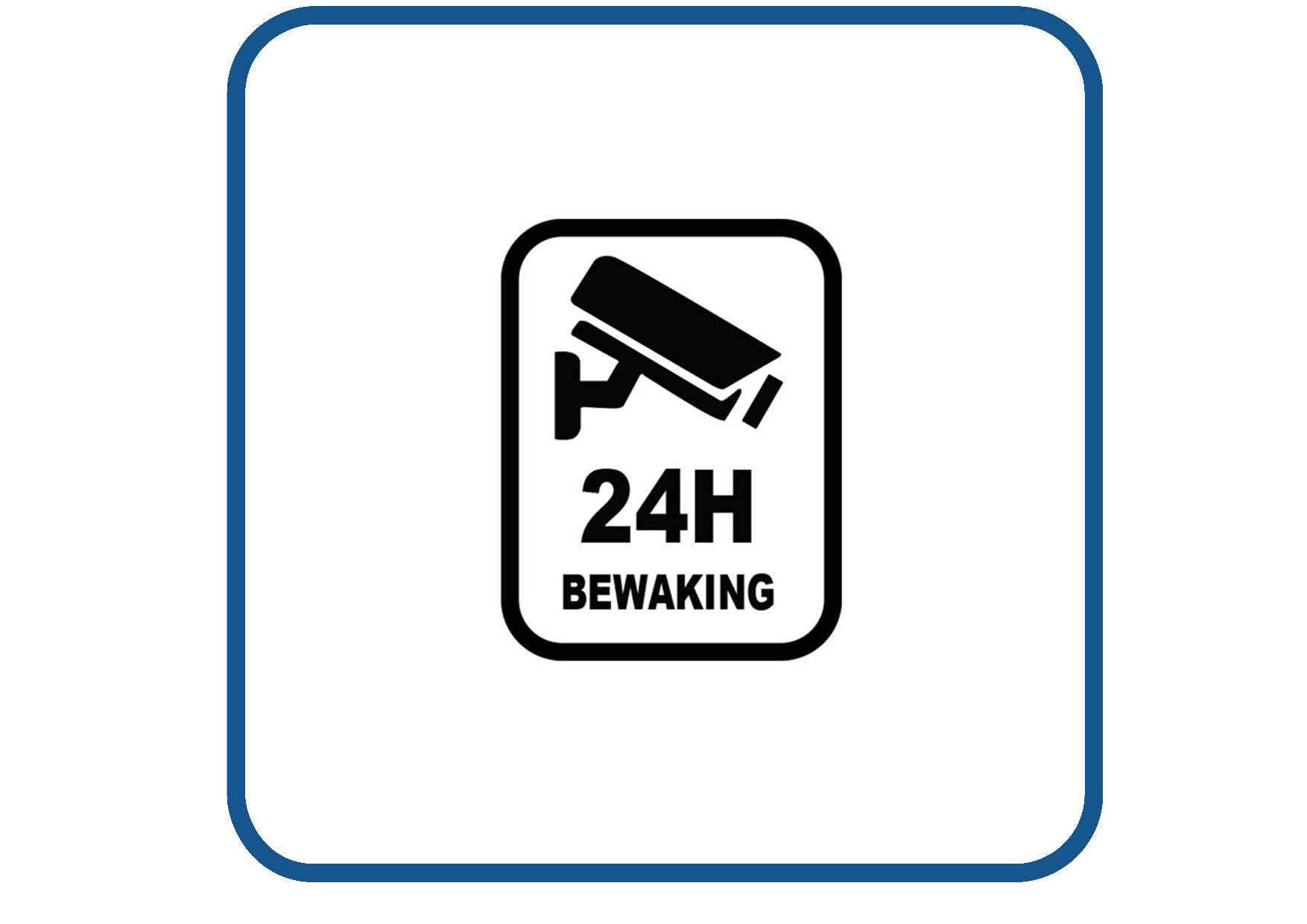 24H bewaking sticker
