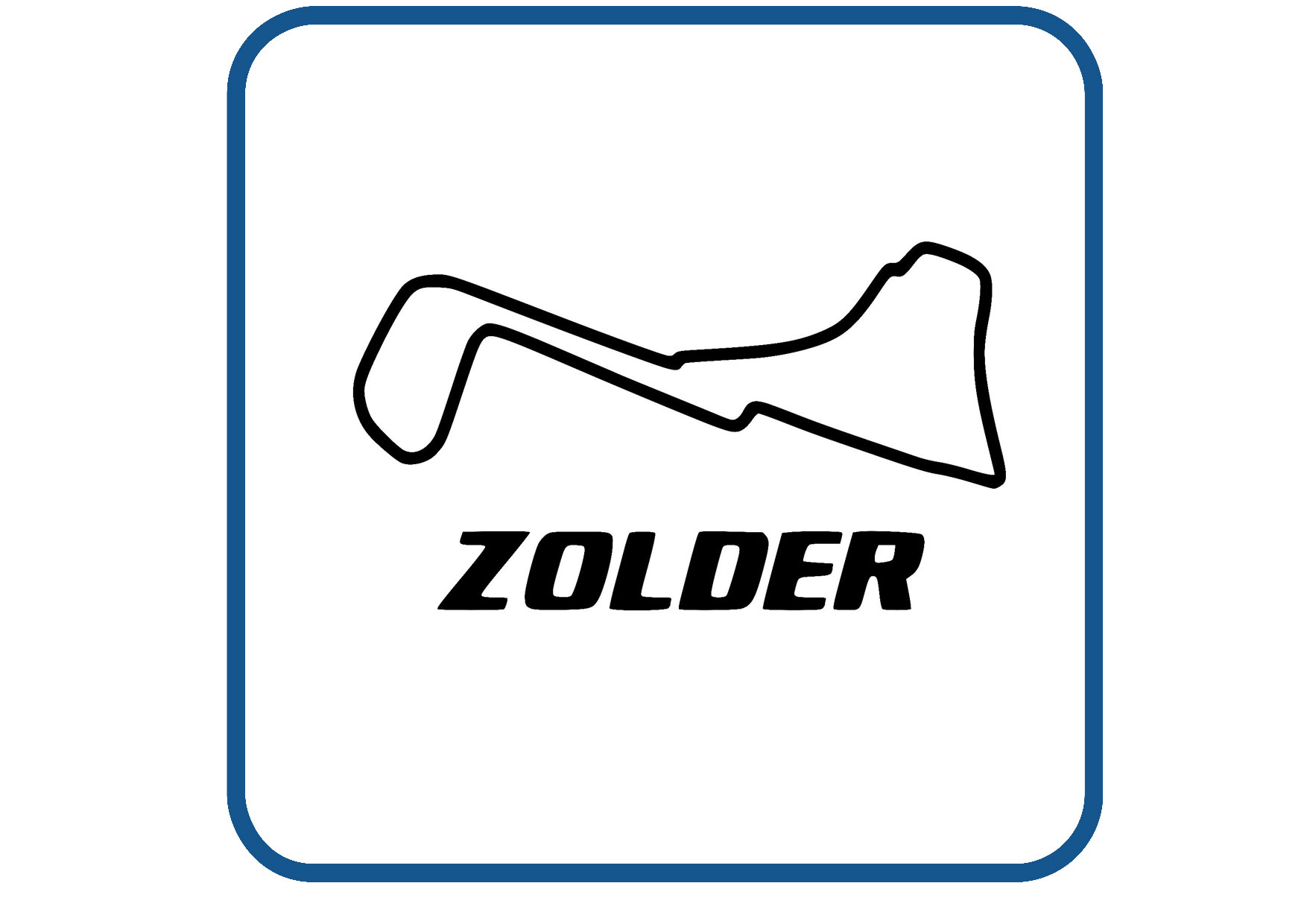 Zolder Belgie circuit sticker