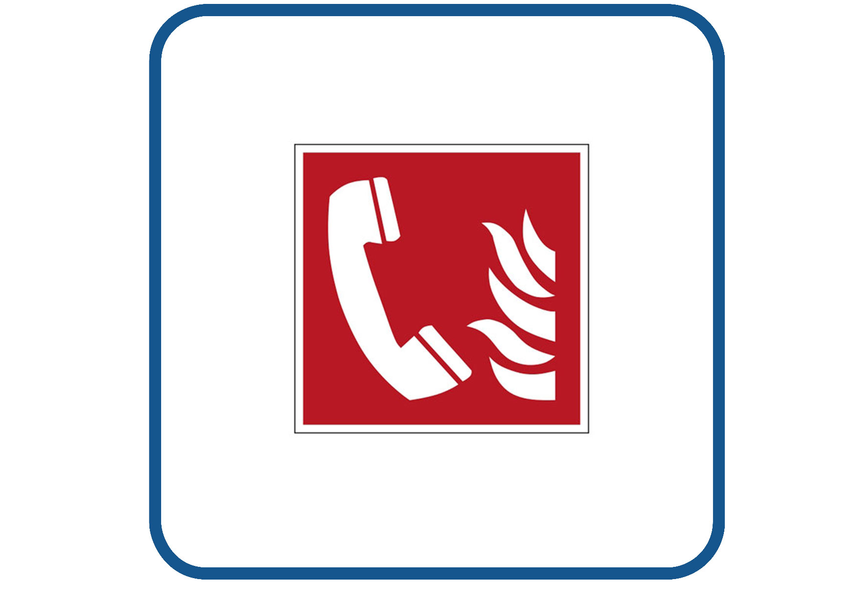 Noodtelefoon sticker